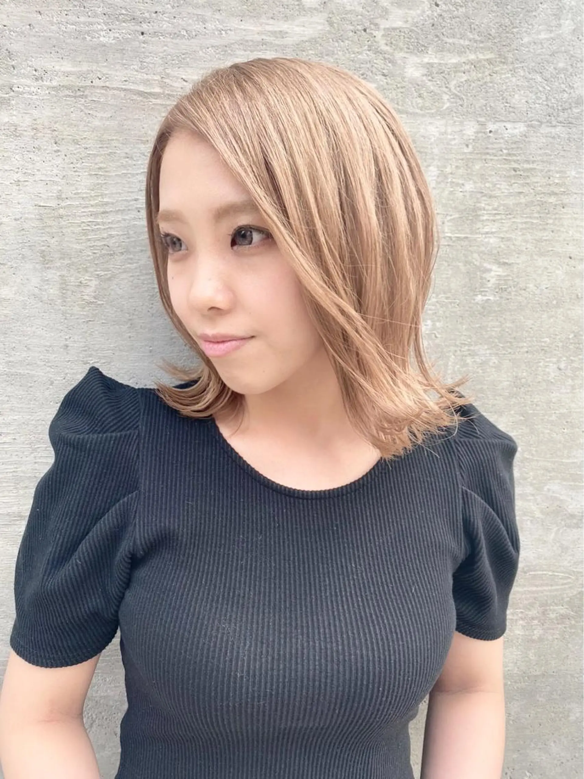 セミロング カラー アッシュ ベージュカラー ブルーカラー ブラウンカラー ショコラベージュ 名駅Private Salon　Noaのヘアスタイル