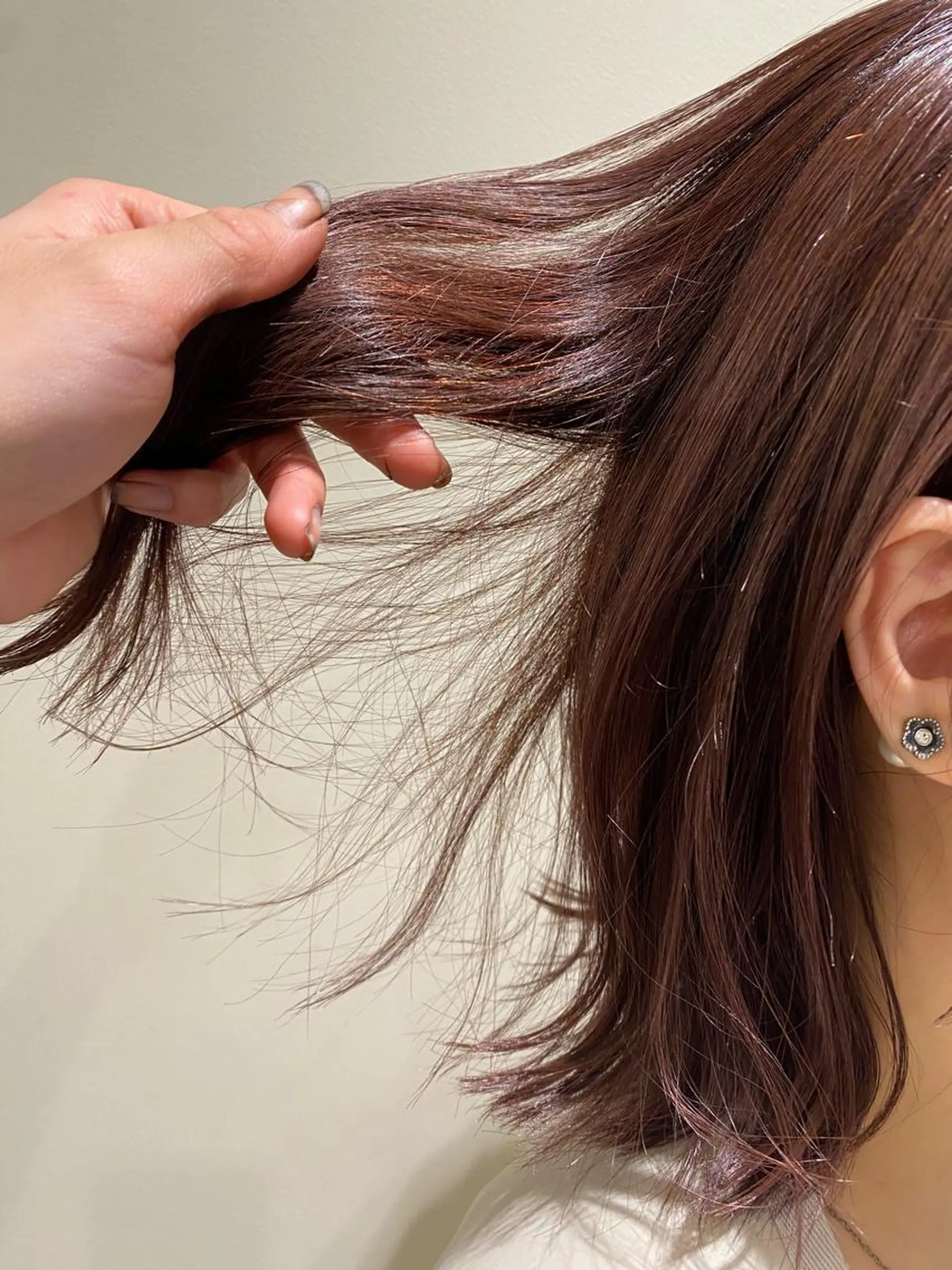 ミディアム カラー マツモト カラー/ショートボブのヘアスタイル