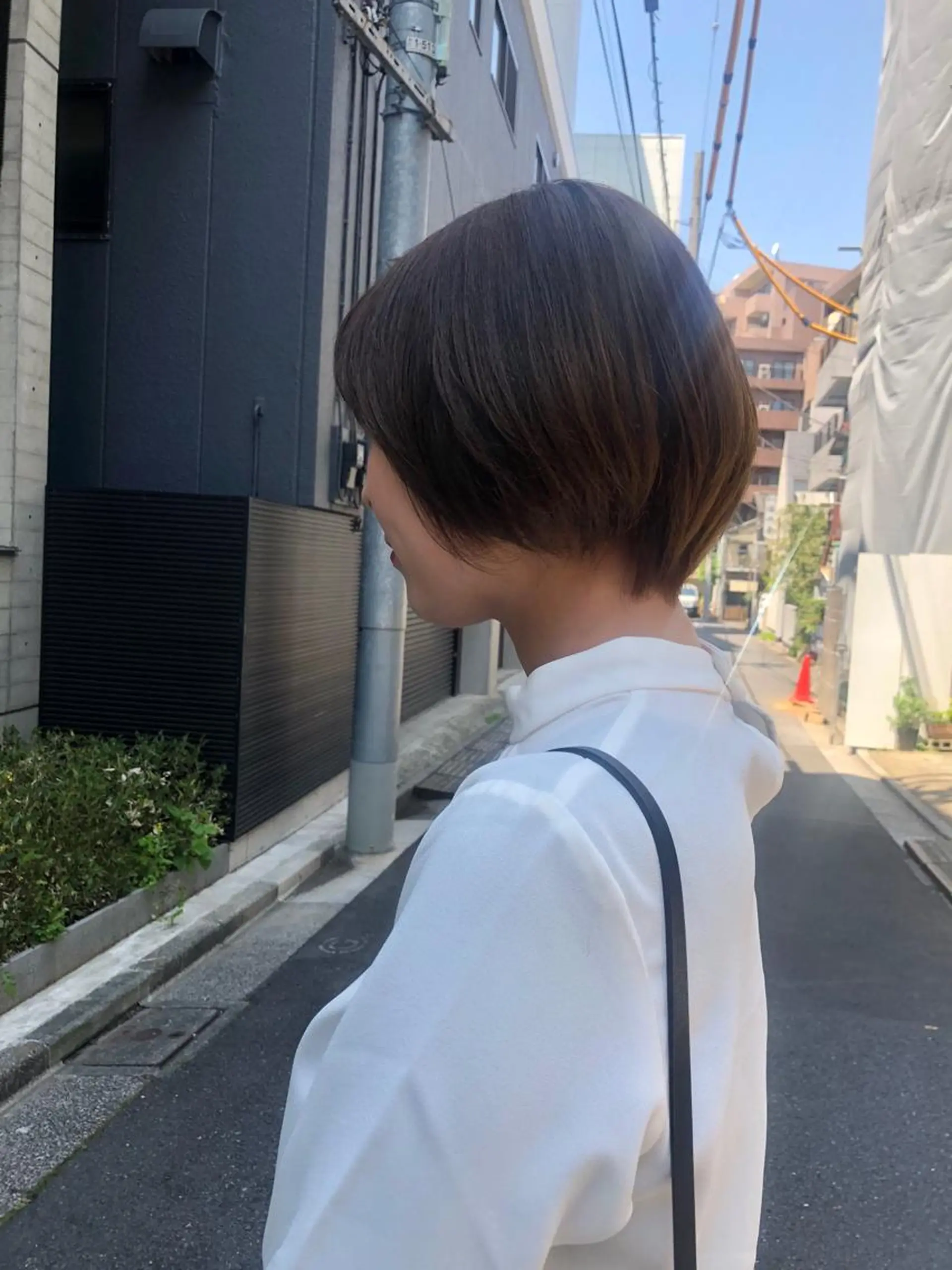 ショート ヘアカラー トリートメント ✨色持ちの良い艶 カラー✨蟹江真世のヘアスタイル