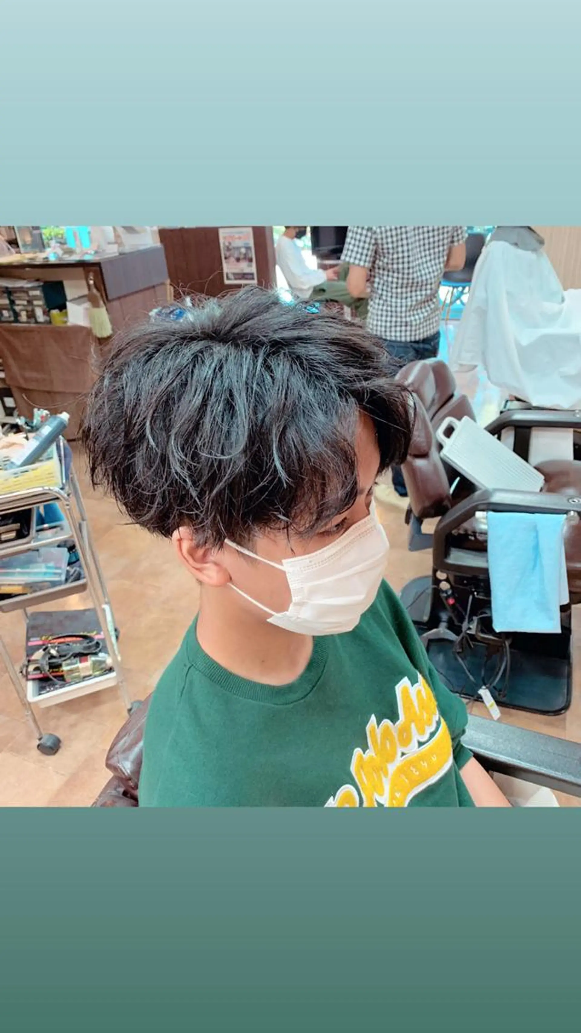 ショート メンズ センターパート Laneige 北加賀屋所属・三谷 天兵のヘアスタイル