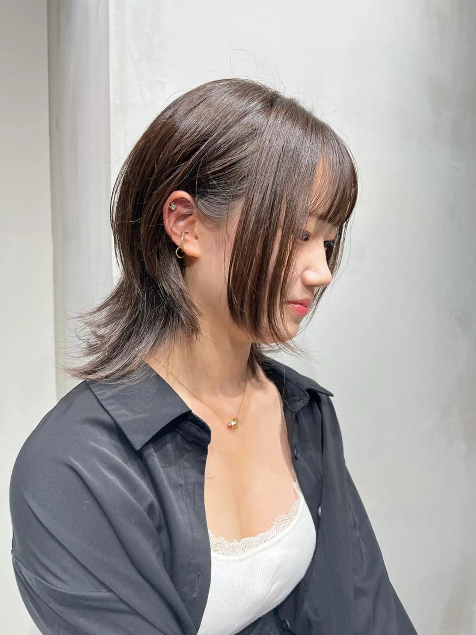 ミディアム 🐺立川のウルフ屋 さん🐺おかみ🐺のヘアスタイル