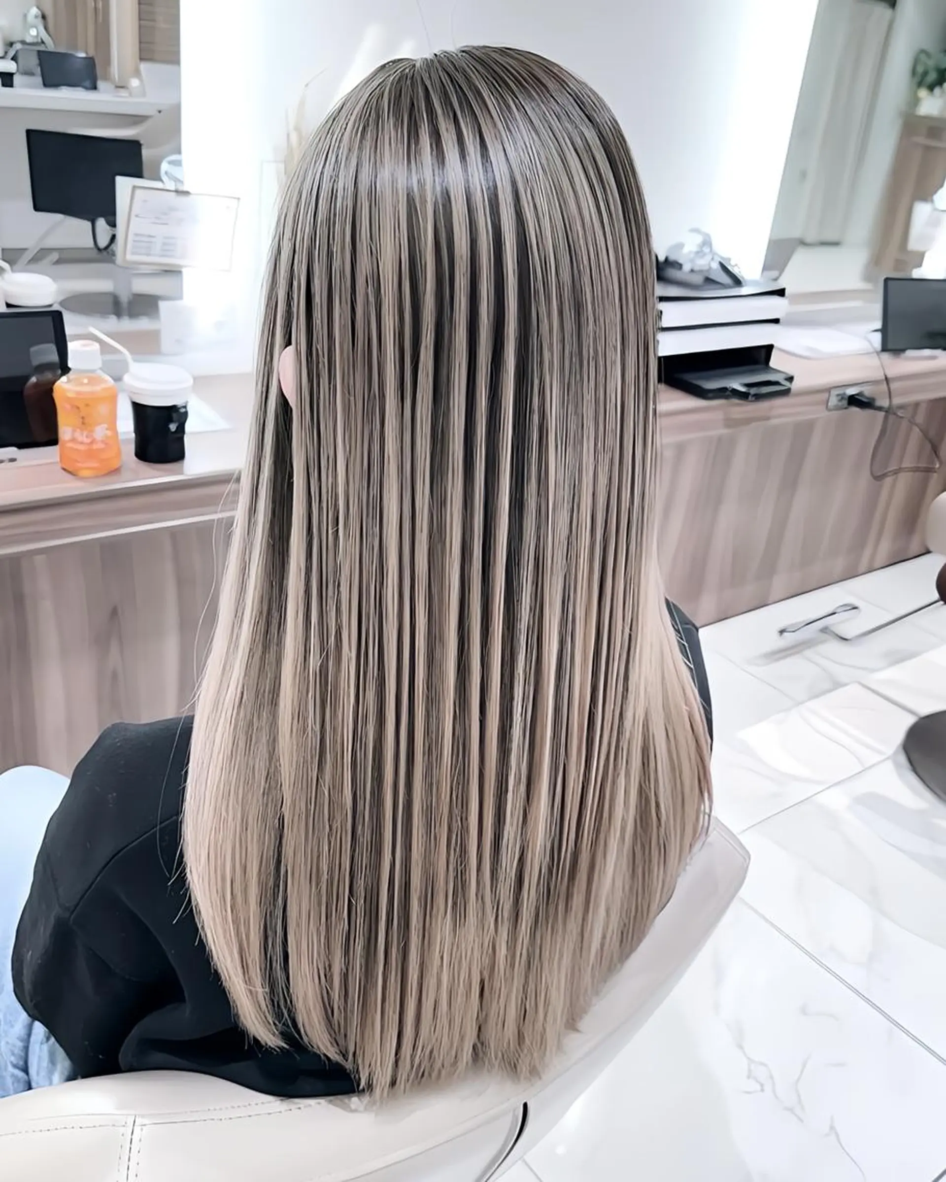 カラー 髪質改善 ヘアカラー トリートメント ＡＳＨ 大宮のヘアスタイル