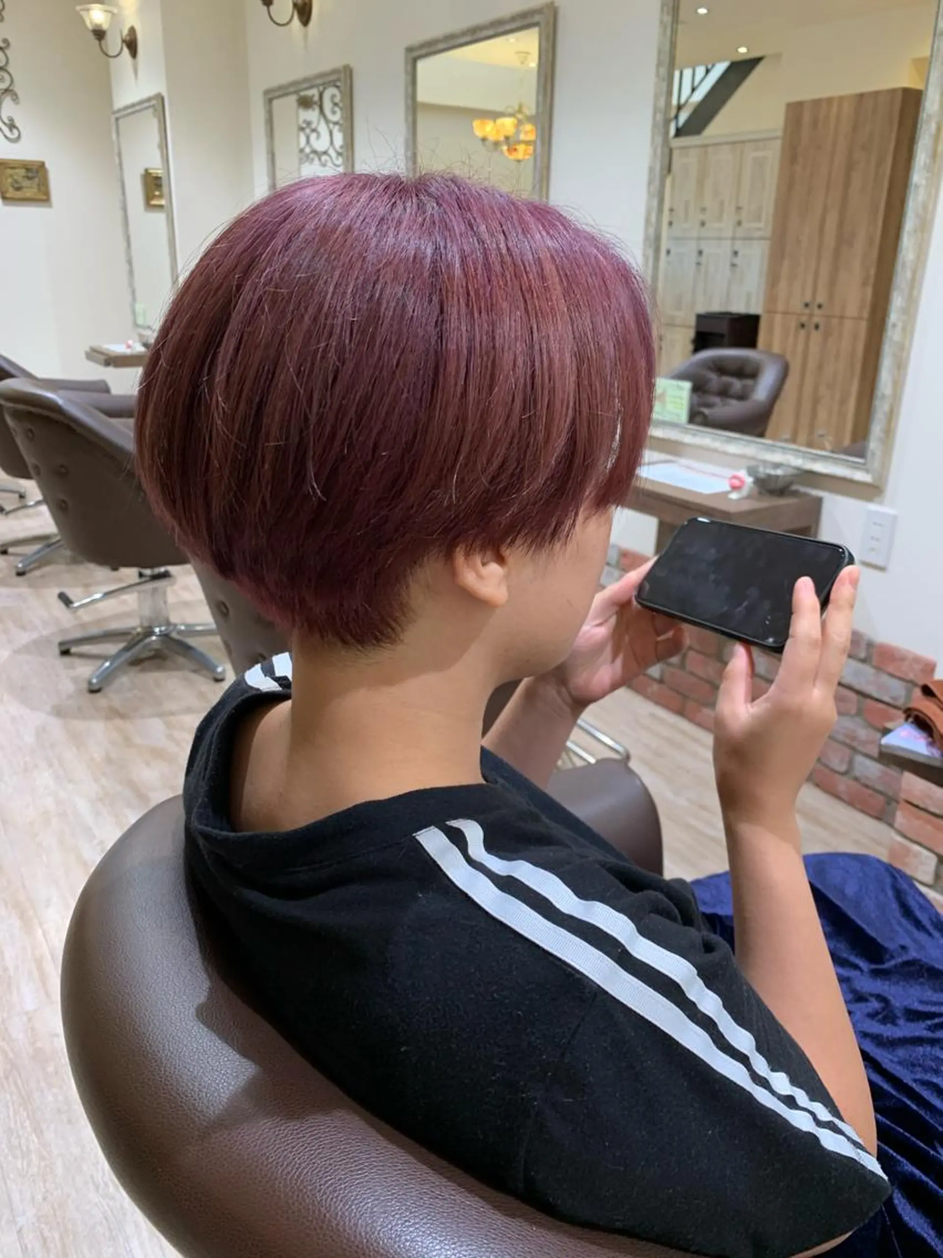 ショート カラー ヘアアレンジ 髪質改善&Spa fee南越谷2号店所属・髪質改善/南越谷/ 山岸彩夏のヘアスタイル