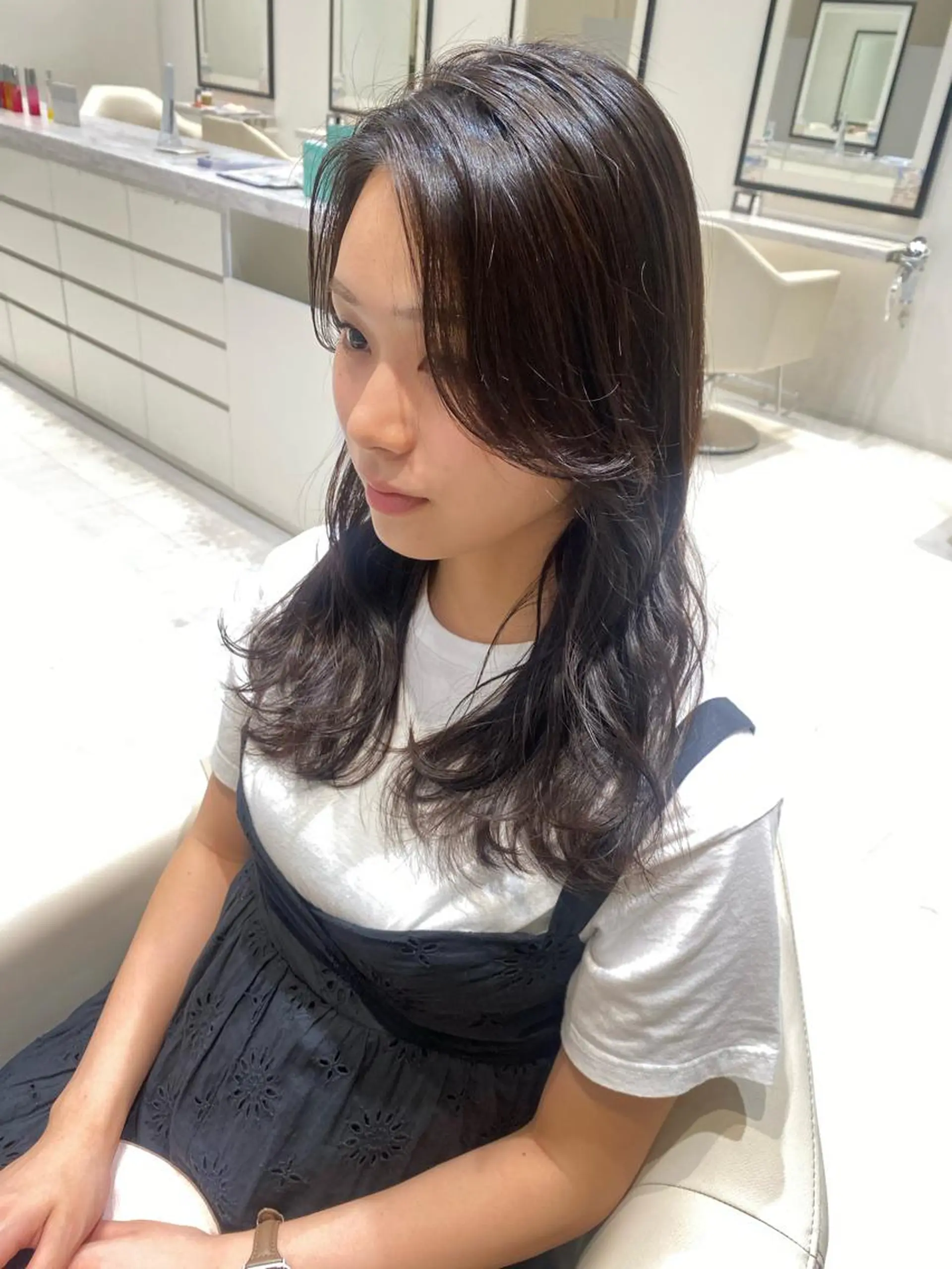 ロング アッシュ 透明感カラー k-twoういのヘアスタイル