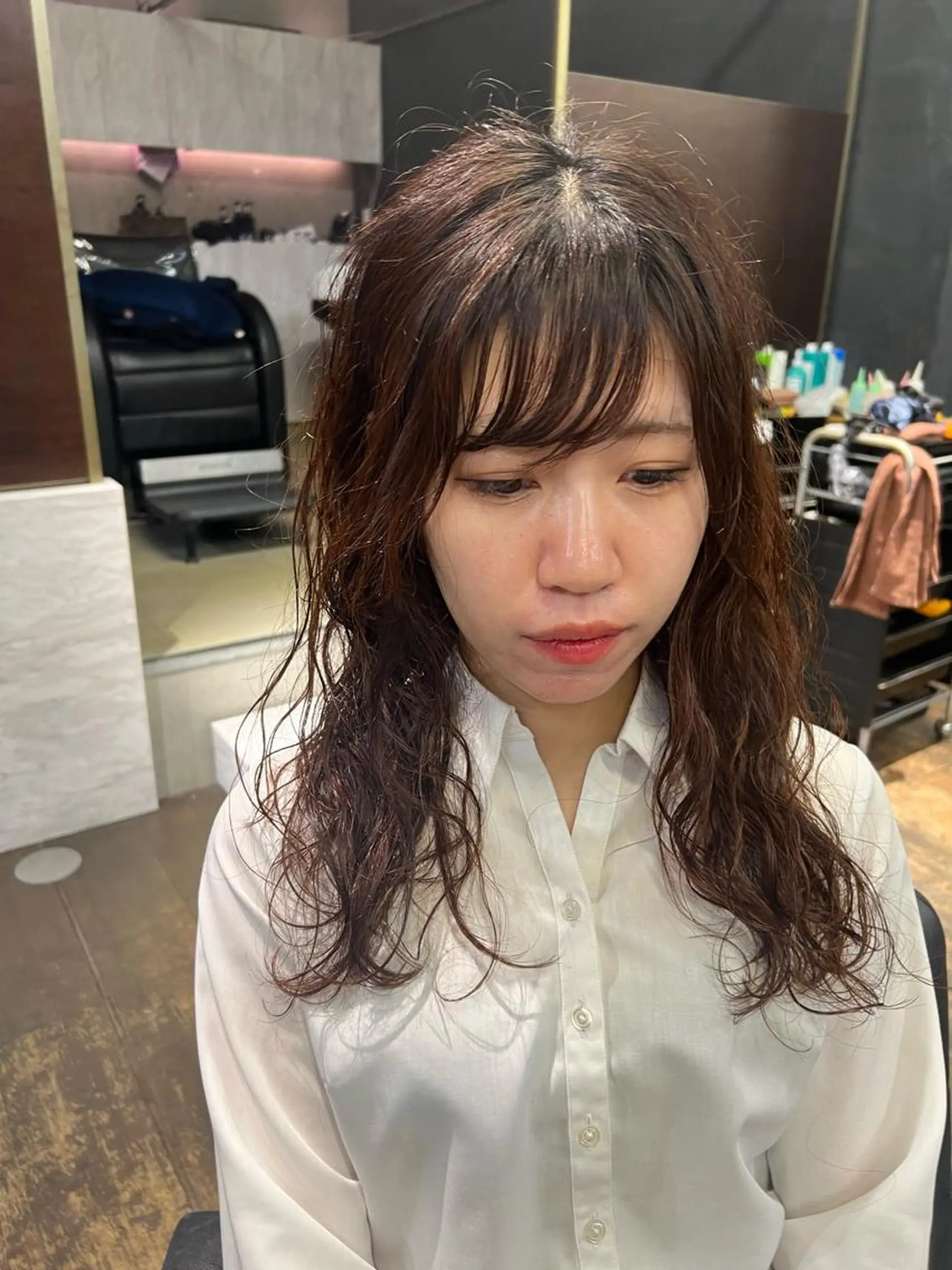 ロング パーマ パーマ ROBBY所属・松井美樹/似合わせ ガーリー・韓国のヘアスタイル