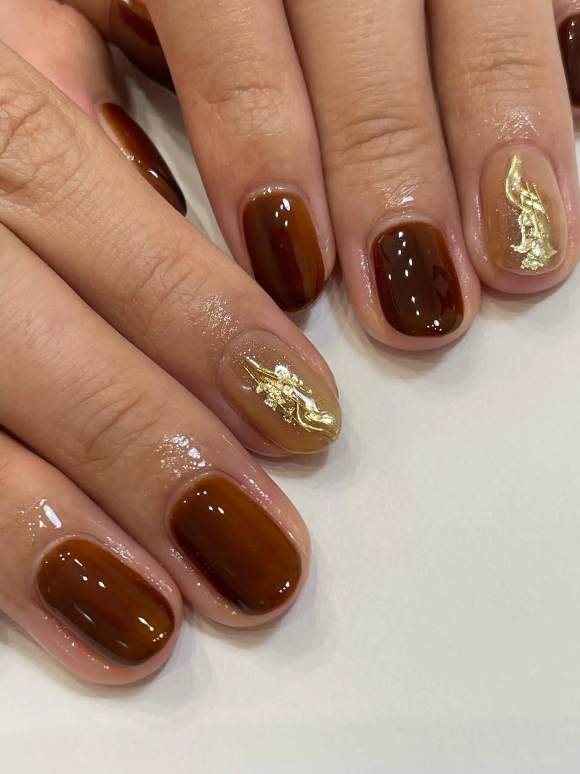 ネイル ニュアンスネイル ハンドネイル maison de charme Beauté所属・Beaute IORIのネイルデザイン