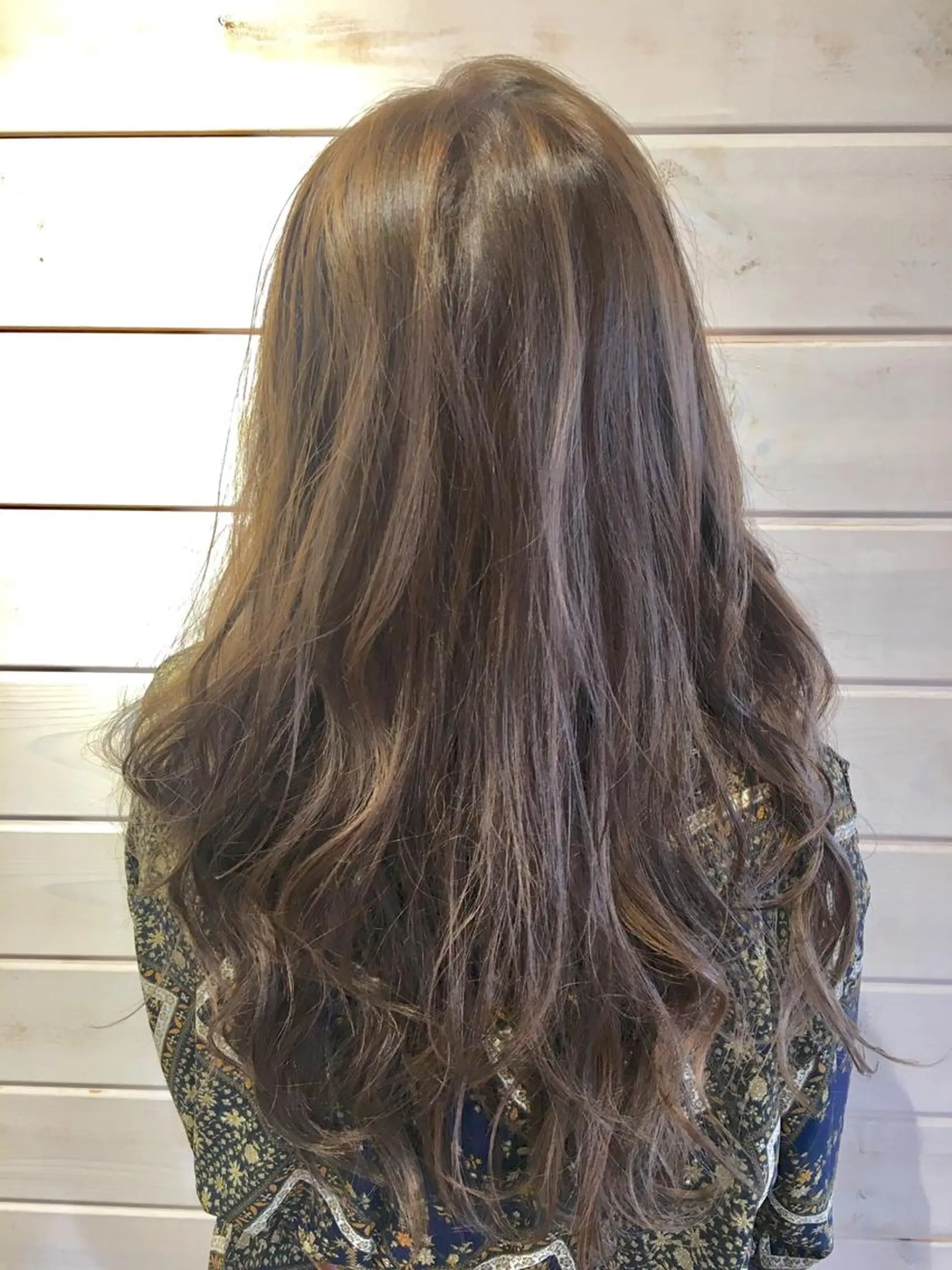 ロング カラー パーマ さかい なつみのヘアスタイル