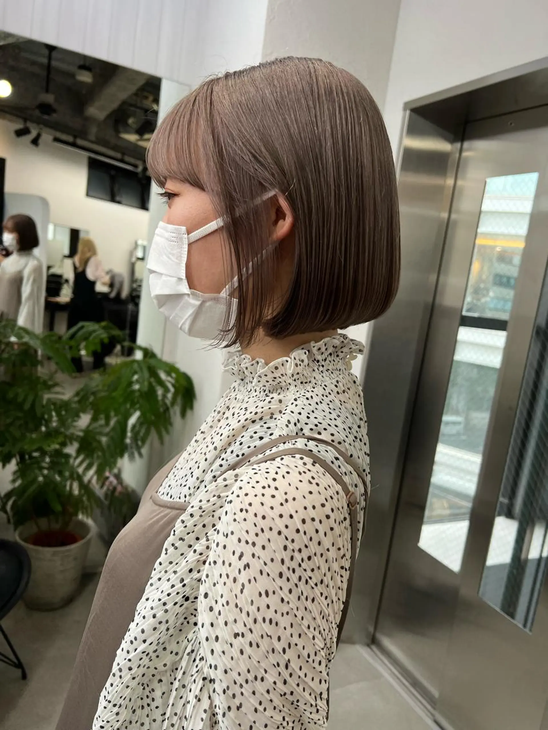 ショート ブリーチダブルカラー ハイライト/山本喜熙のヘアスタイル