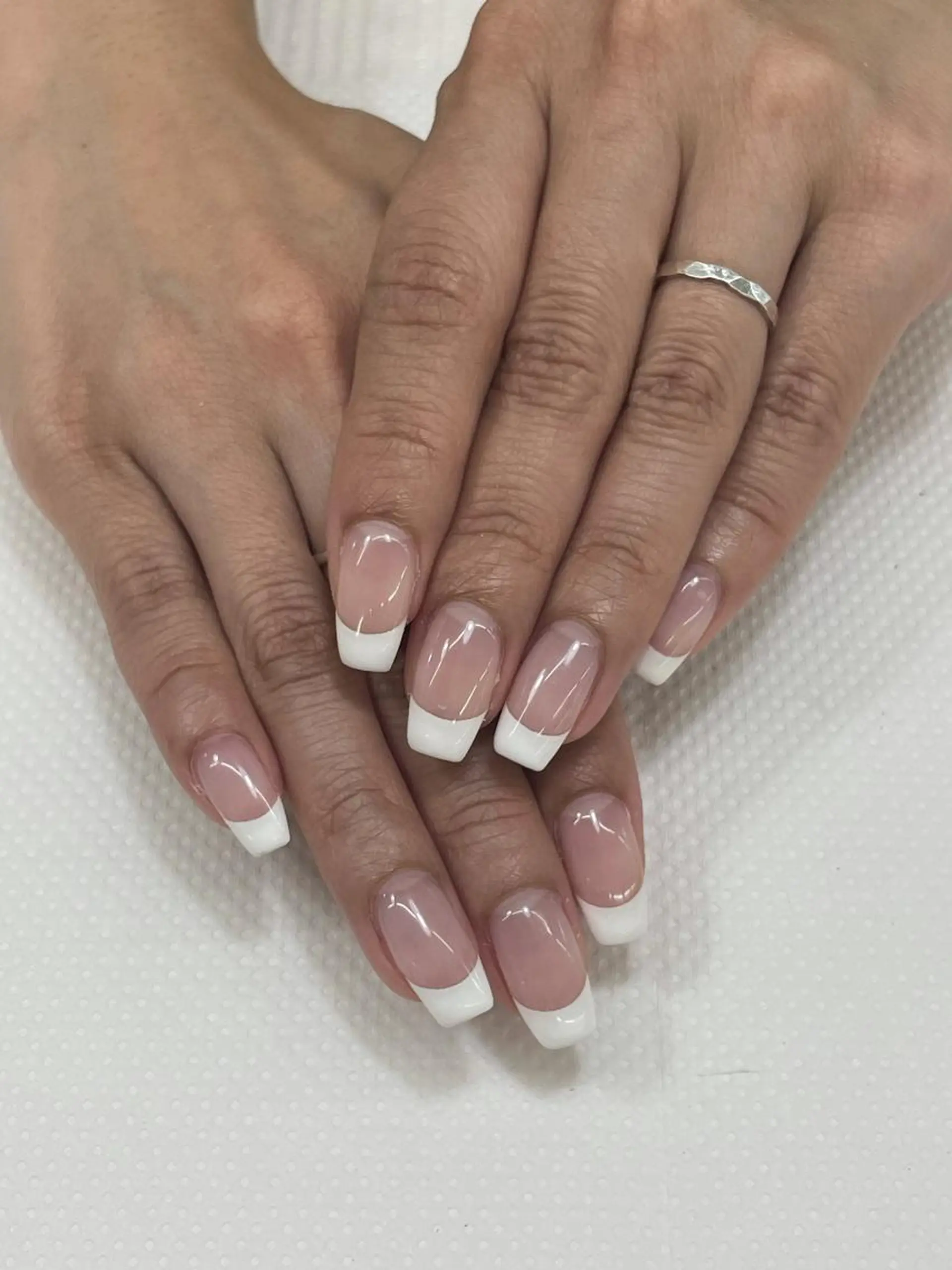 ネイル クリアネイル フレンチネイル 前田 優佳のネイルデザイン