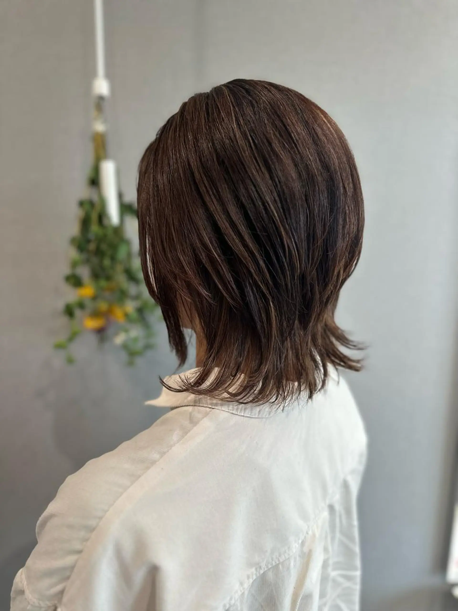 ミディアム カラー ミディアムレイヤー アディクシーカラー レイヤーカット トリートメント カット ヘアカラー K Harukaのヘアスタイル