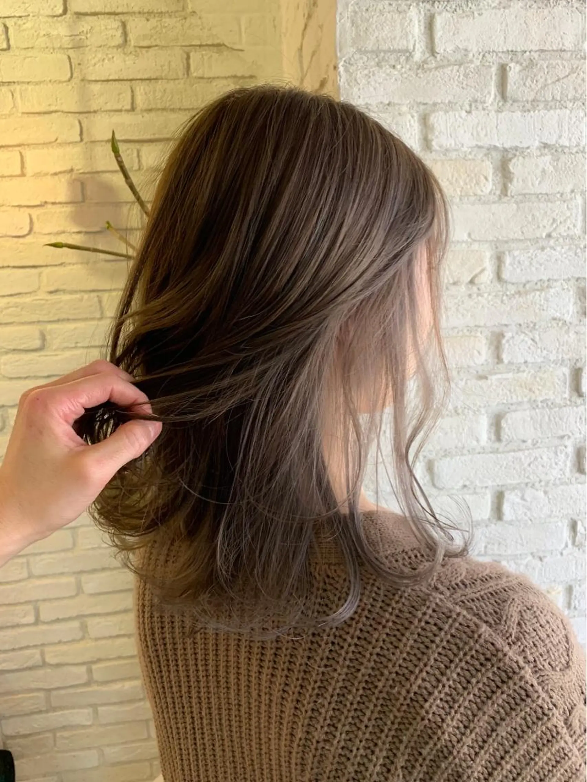 セミロング ヘアカラー トリートメント ダブルカラー /垣尾颯大のヘアスタイル