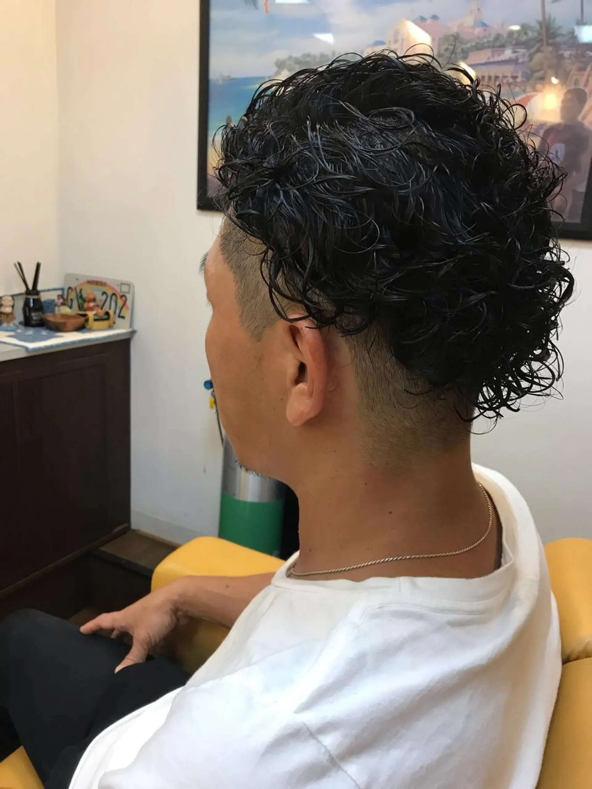 パーマ メンズ カット パーマ ヘアーデザイン ククイ所属・【コテパーマ】イトウ シンゴのヘアスタイル