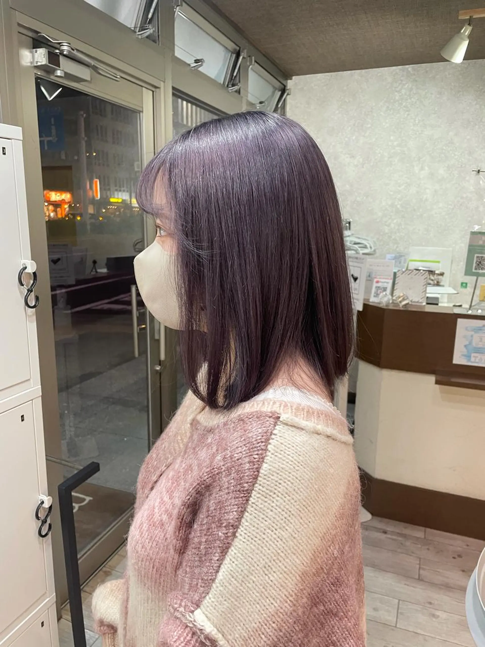 ミディアム カラー グレージュ ラベンダーカラー ラベンダーグレージュ ラベンダーグレー 🫧ヒシダアキ /taboo🫧のヘアスタイル