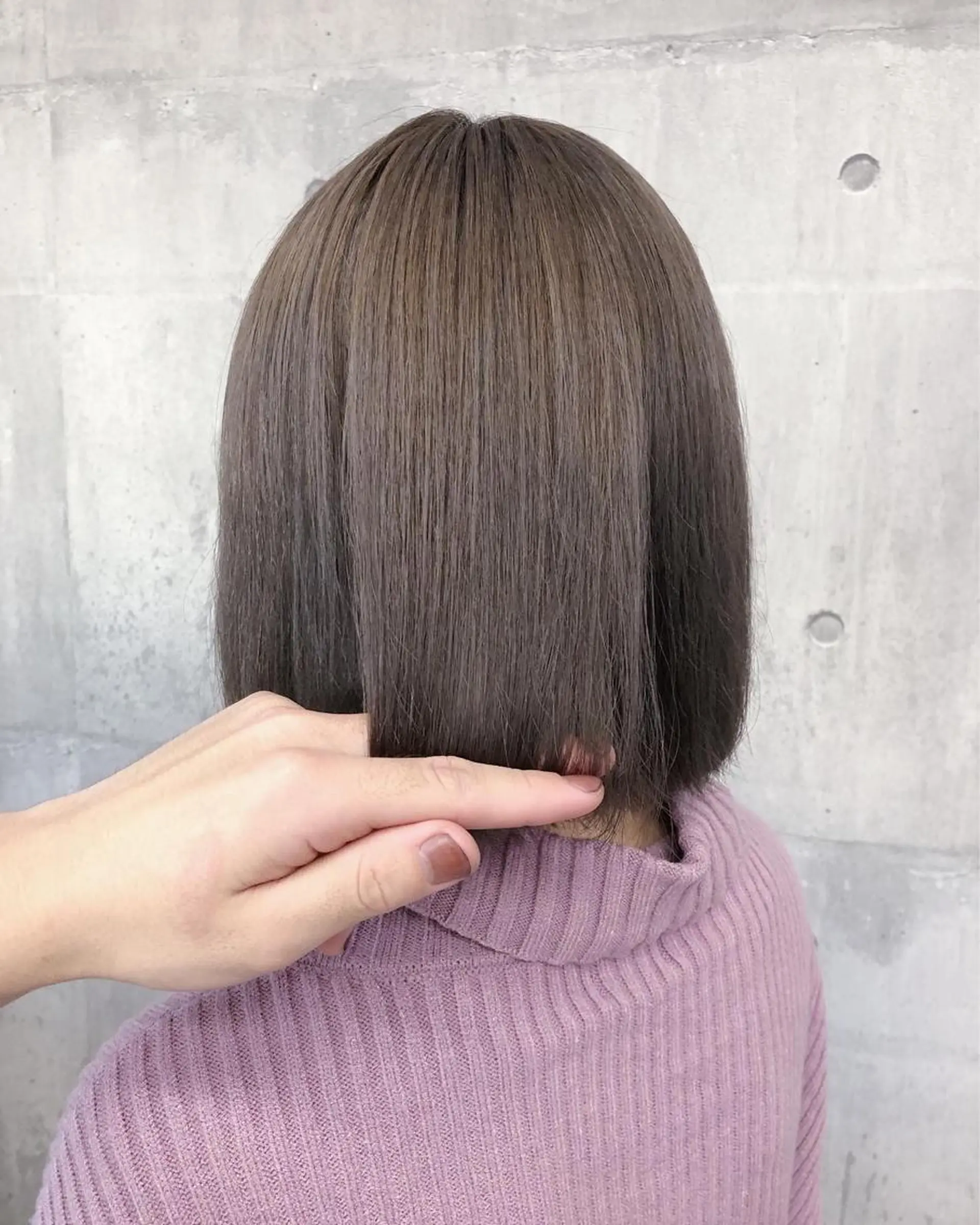 ミディアム カラー ヘアアレンジ ミディアムパーマ アッシュ アッシュグレー アッシュグレージュ バレイヤージュ メンズ特化/パーマ/ 骨格矯正カット/真人のヘアスタイル