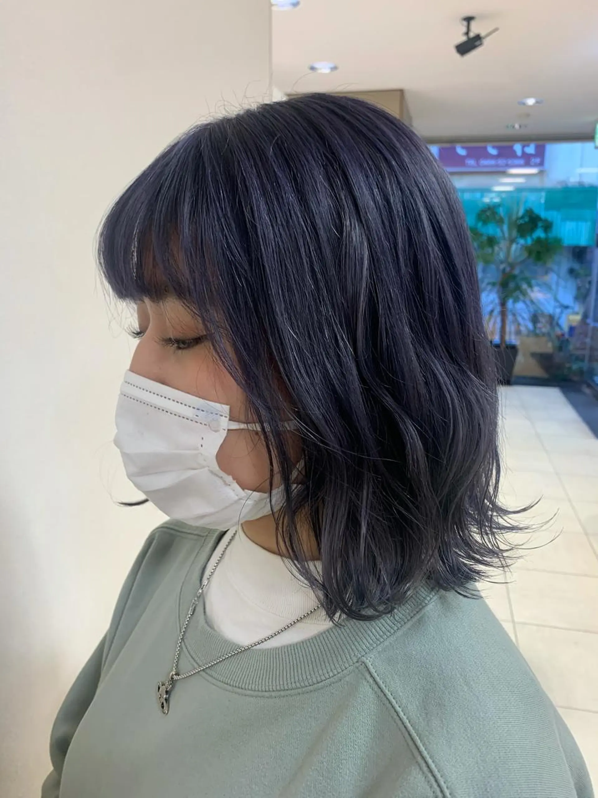 ミディアム カラー ヘアアレンジ ヘアカラー トリートメント 【Sweep】おじま のぞみのヘアスタイル