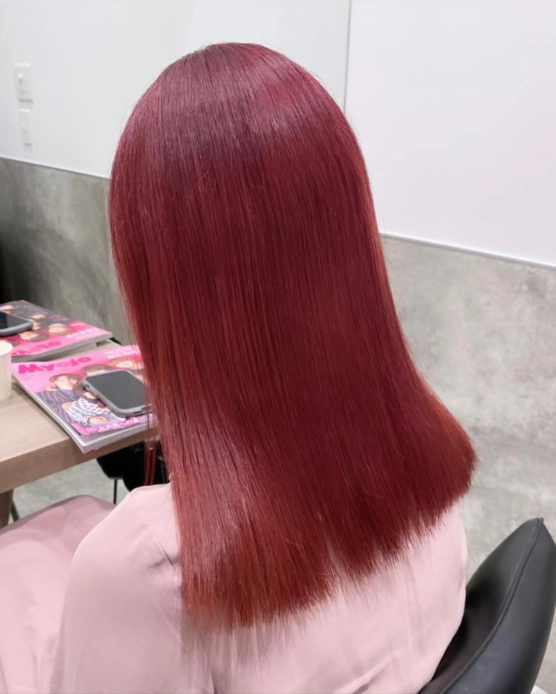 セミロング カラー 💗ガーリーヘア🎀 saki💗のヘアスタイル