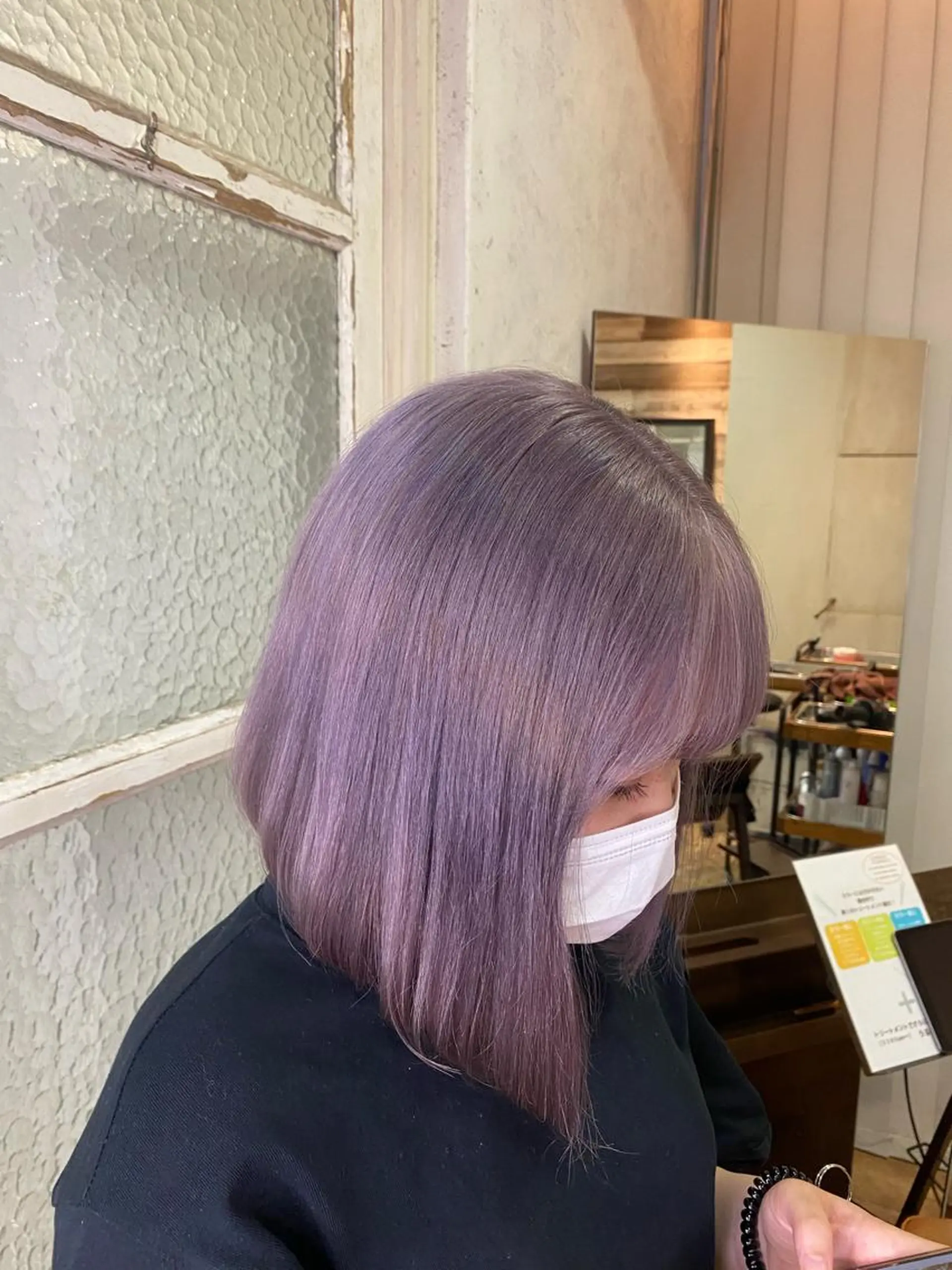 ミディアム カラー ヘアカラー Grit 元町店のヘアスタイル
