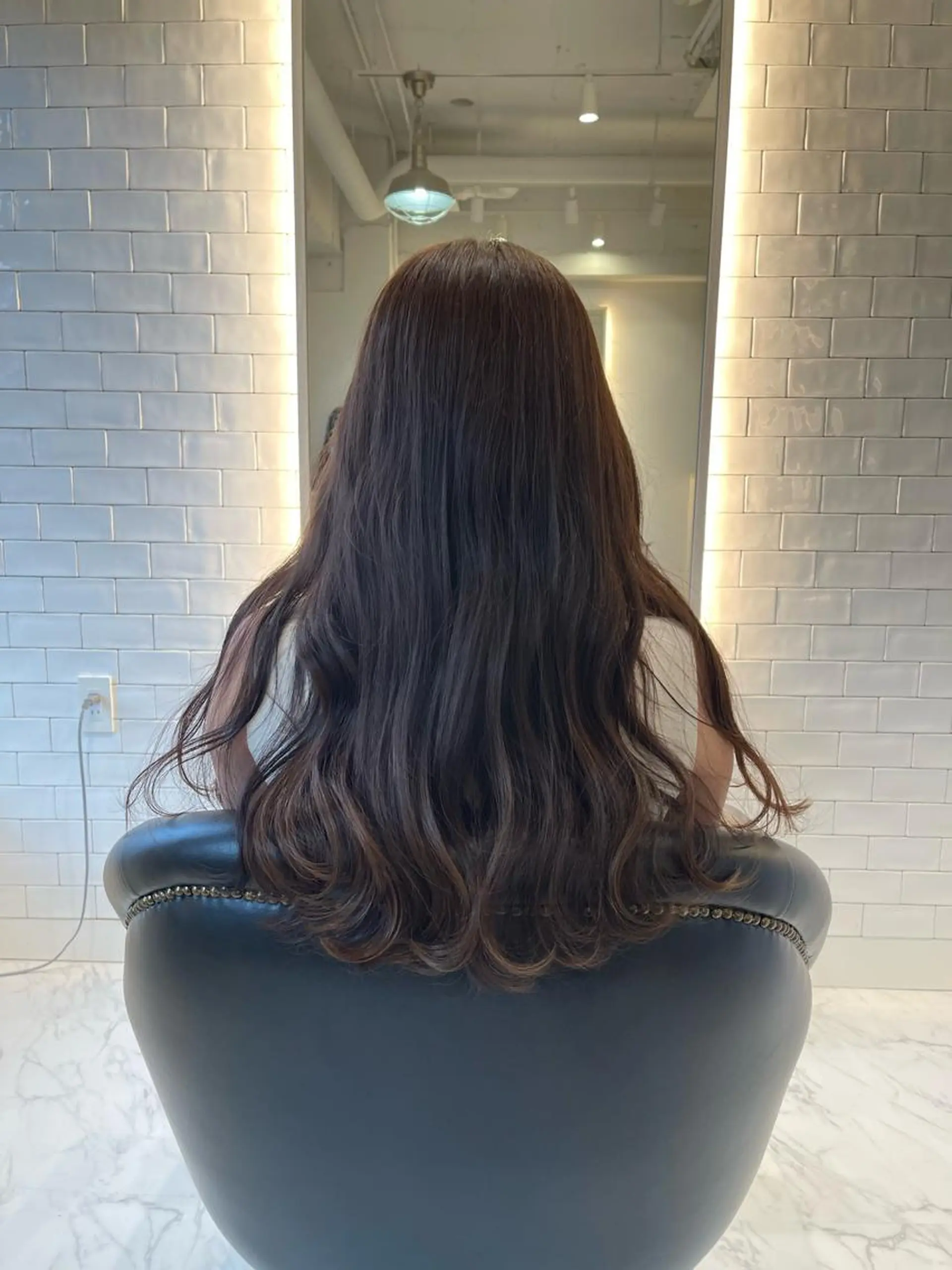 ロング カラー カット ヘアカラー トリートメント &chaLme   心斎橋所属・emi/髪質改善/ 韓国風/艶カラーのヘアスタイル