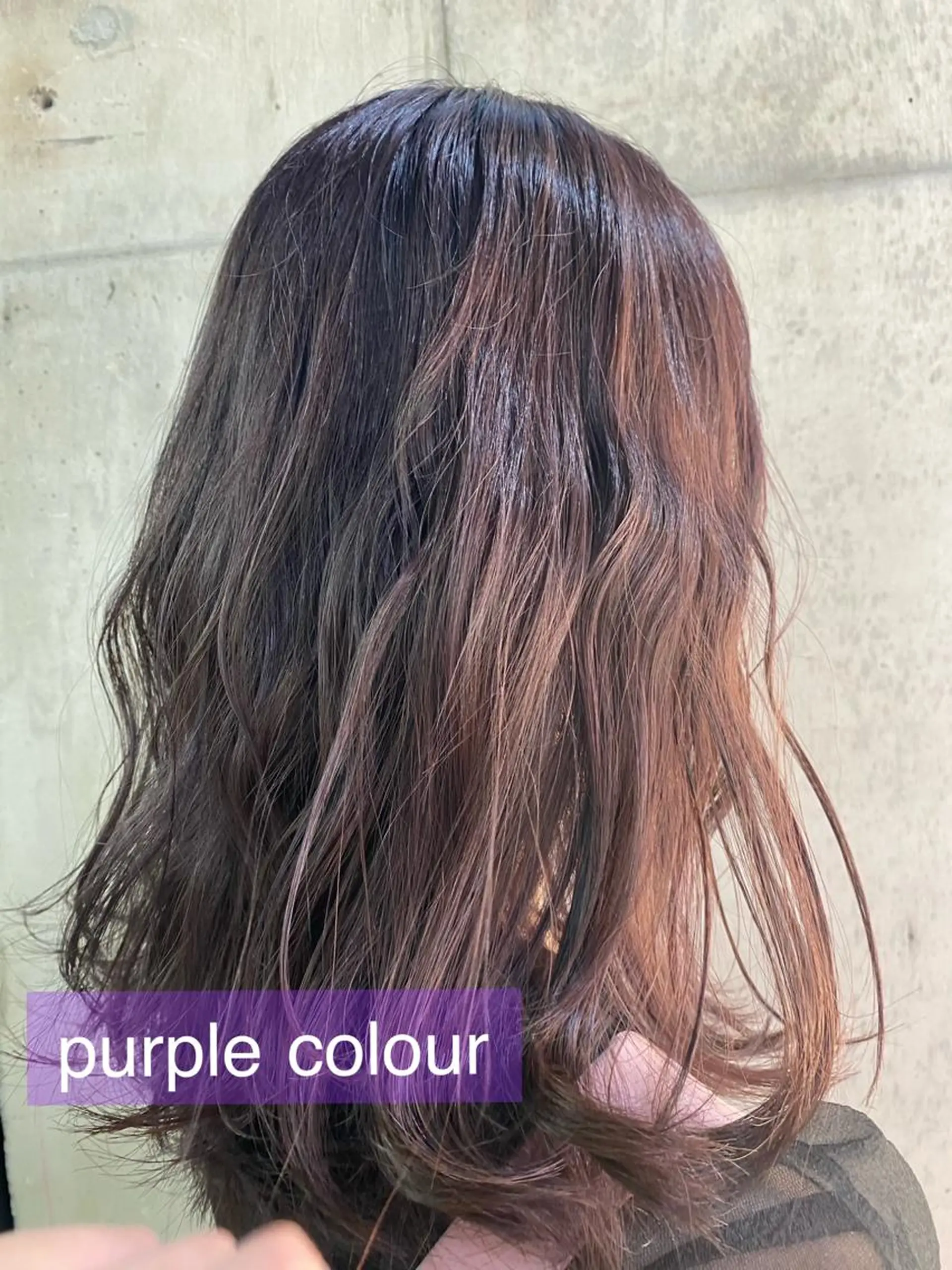 セミロング カラー ブリーチ ブリーチなしカラー 舟橋 りんかのヘアスタイル