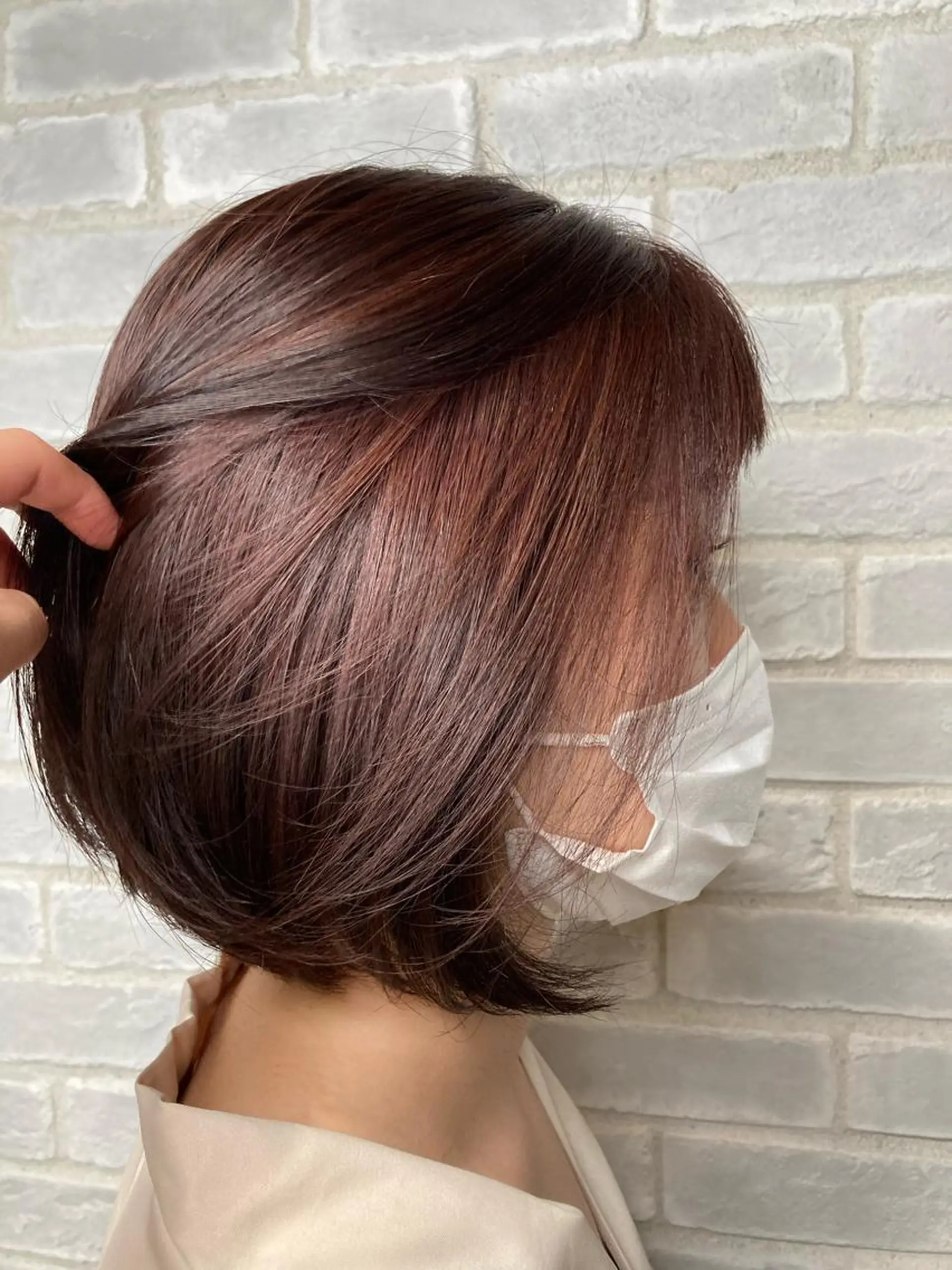 ショート カラー ヘアアレンジ 山﨑 まなかのヘアスタイル