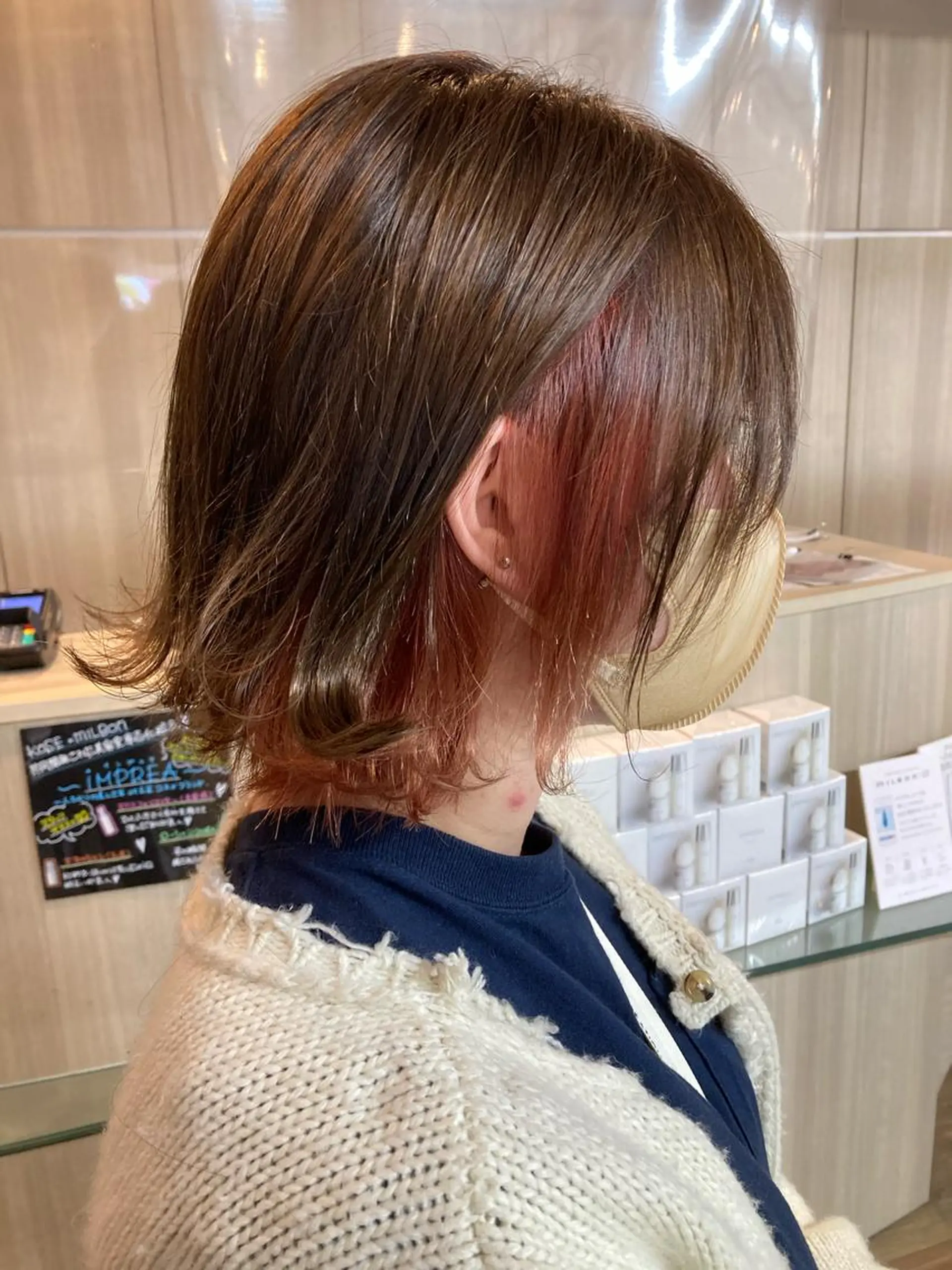 ミディアム カラー カット ヘアカラー トリートメント ✂️似合わせの魔術師 石田一樹✂️のヘアスタイル