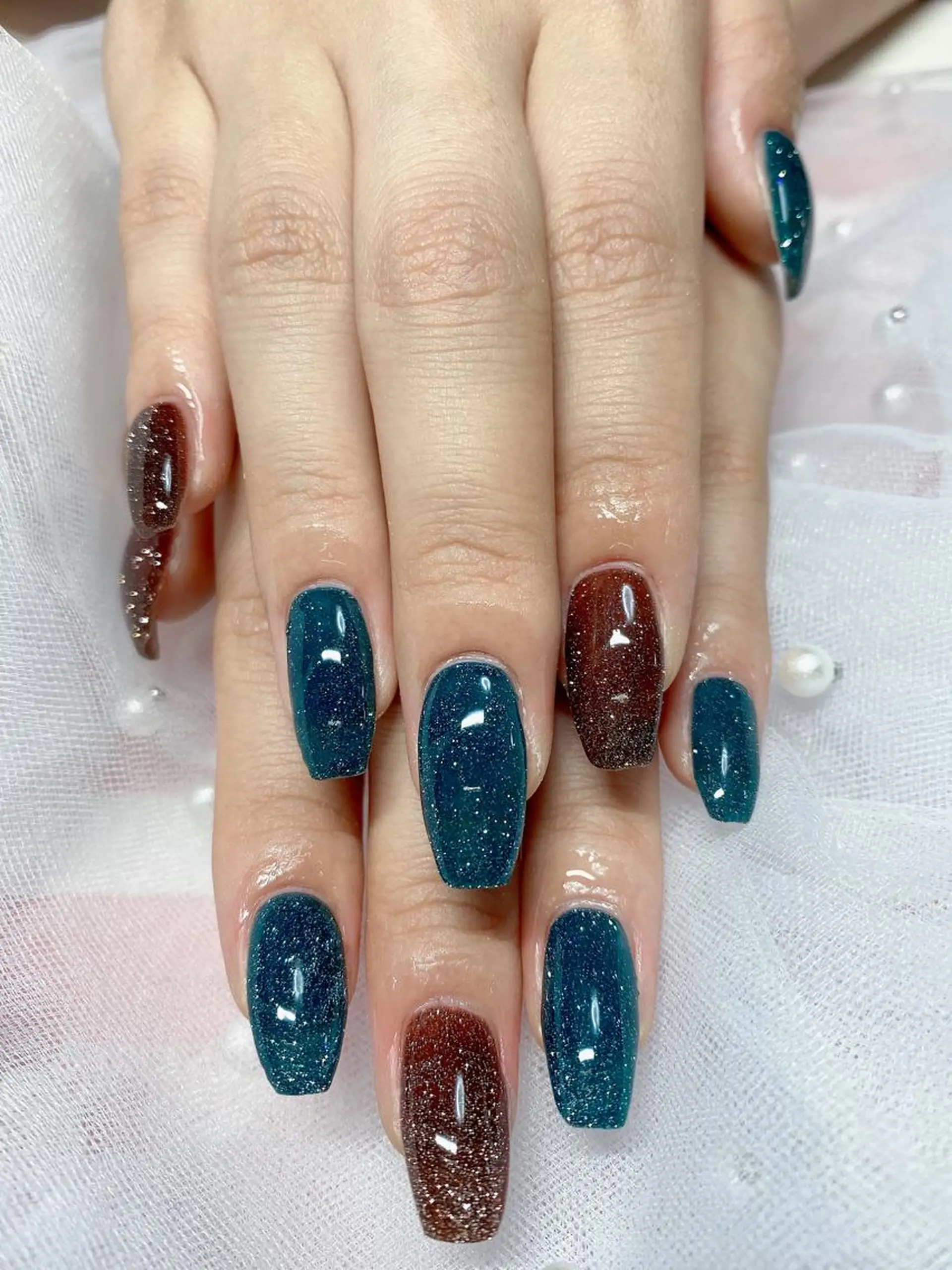 ネイル フラッシュネイル ワンカラーネイル Jasmine nailsalon所属・ジャスミン ネイルサロンのネイルデザイン