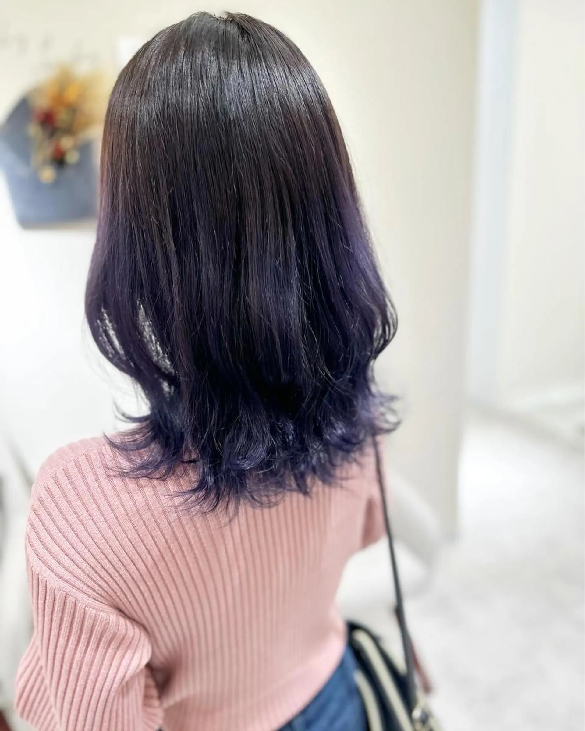 セミロング カラー バレイヤージュ レイヤーカット カット ヘアカラー トリートメント 荒木 ひろかのヘアスタイル