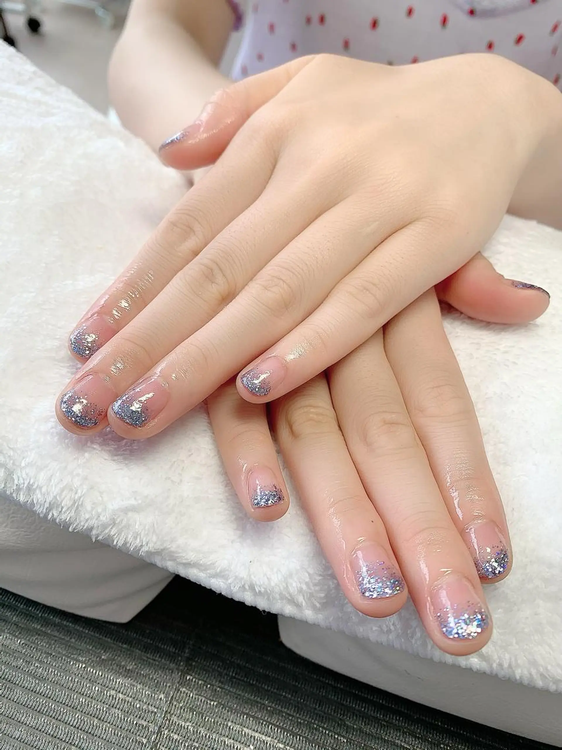 ネイル ラメ(グリッター) ラメグラデーション 太田 あきなのネイルデザイン