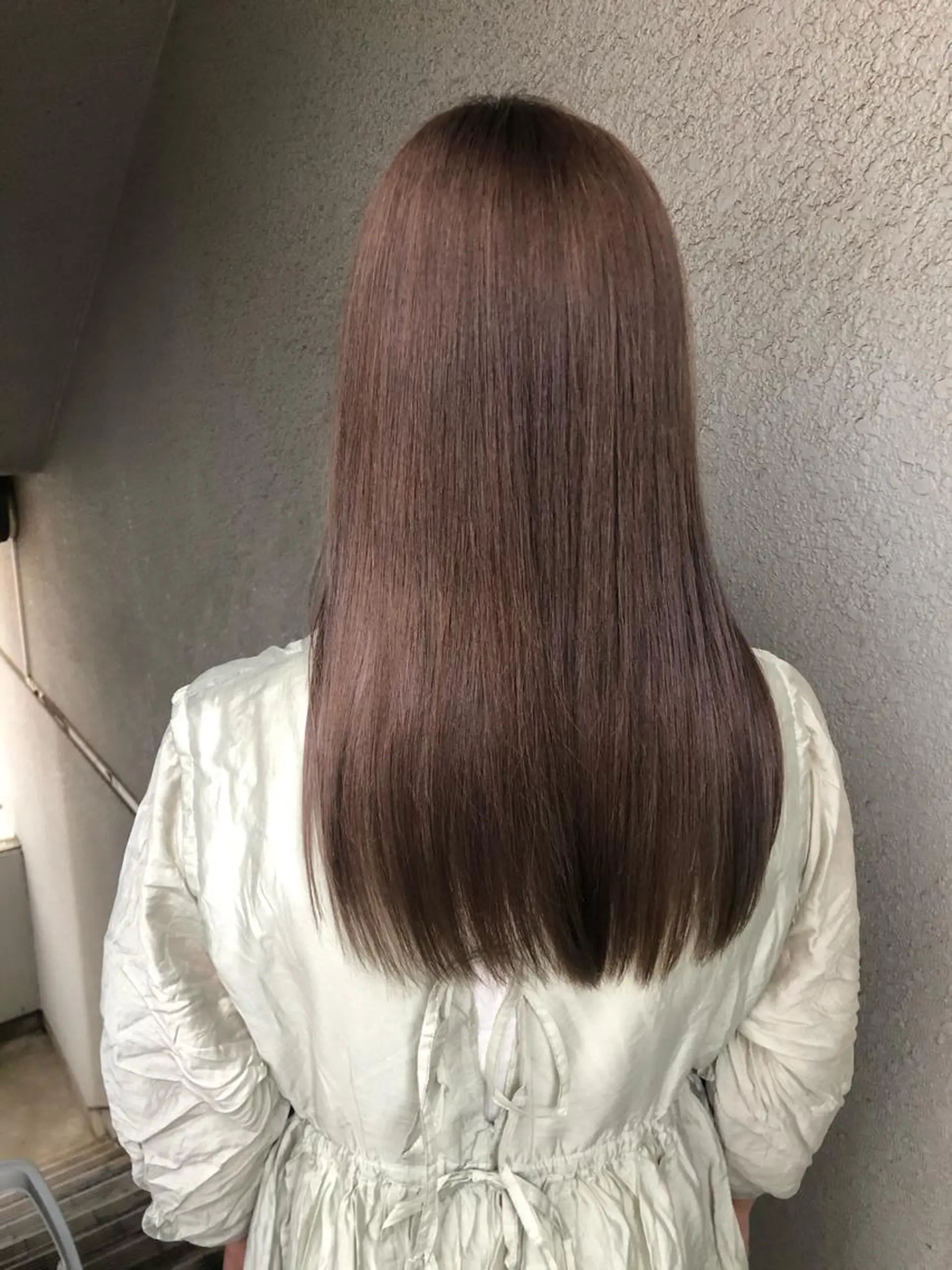 ロング カラー ピンクカラー 奥野 紗弓のヘアスタイル