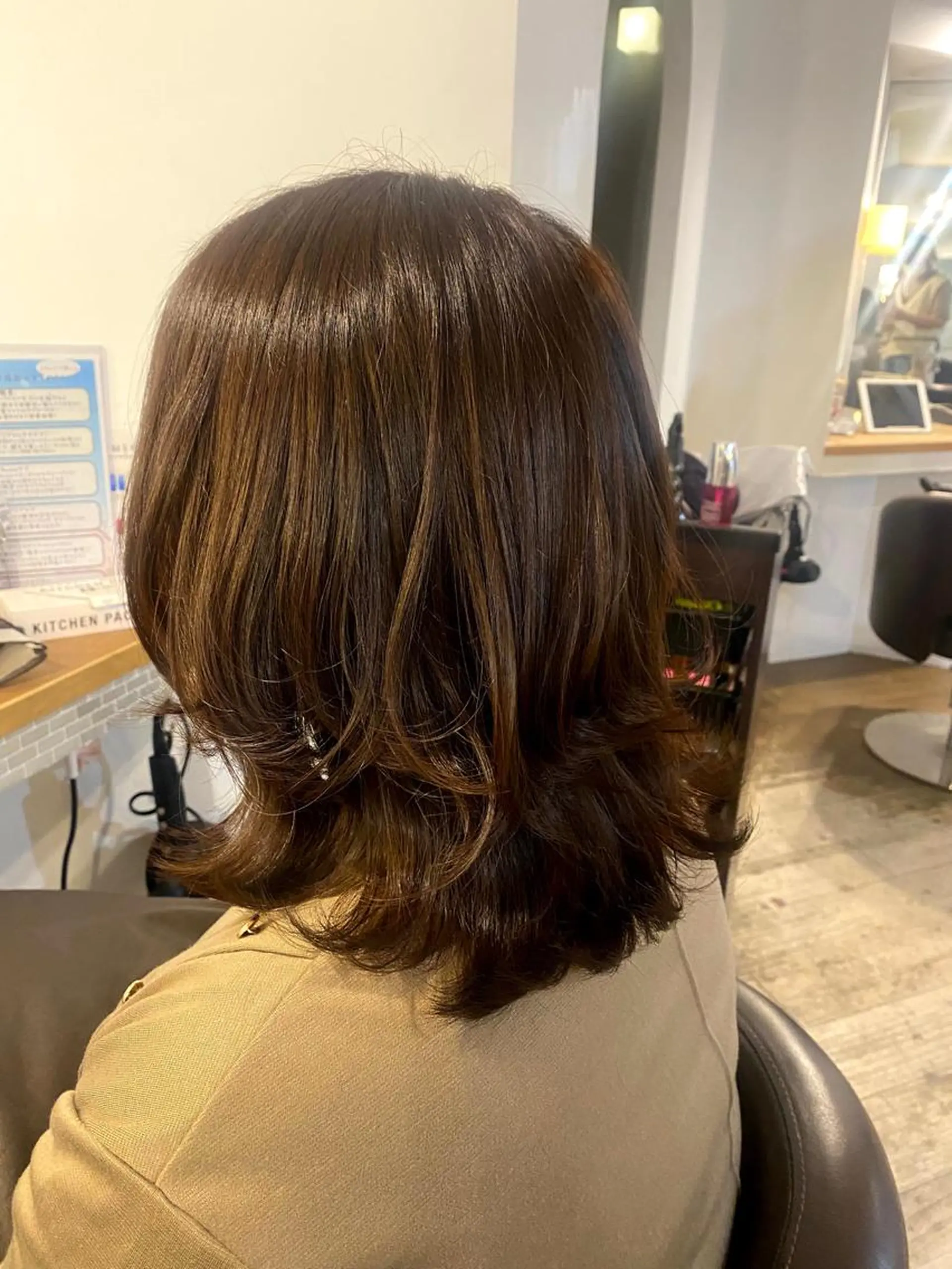 ミディアム レイヤーカット 立花 ふたば🌱のヘアスタイル