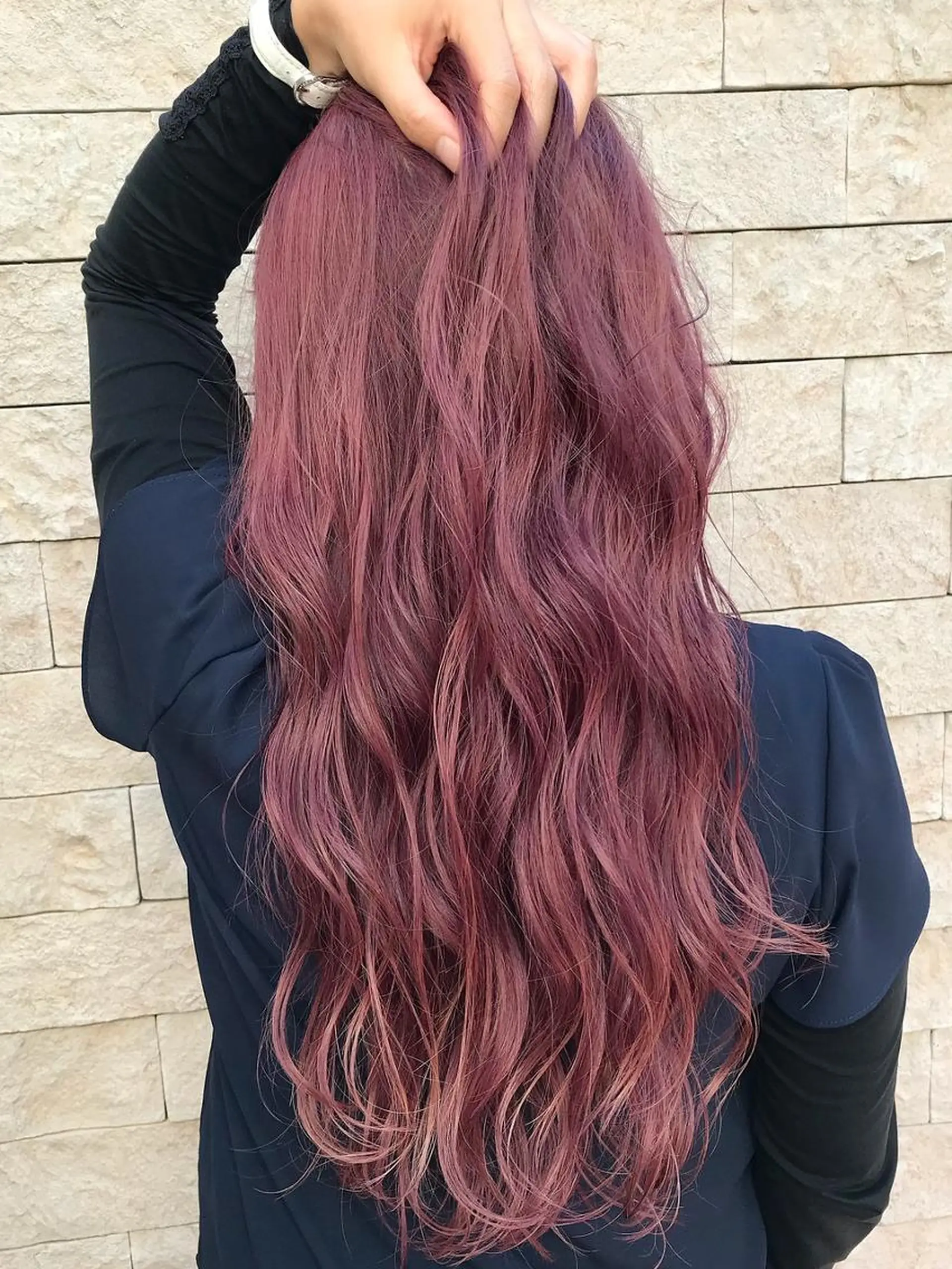 ロング カラー ブリーチ ピンクカラー aDALil川越 ⭐️Arisaのヘアスタイル