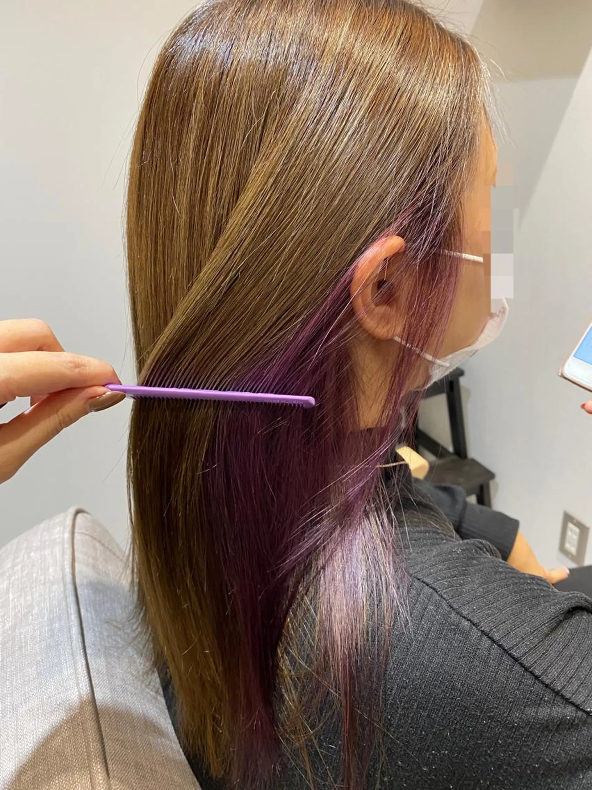 ミディアム カラー ピンクカラー ☾伊左治祐未☾メンズ カットセンター北のヘアスタイル