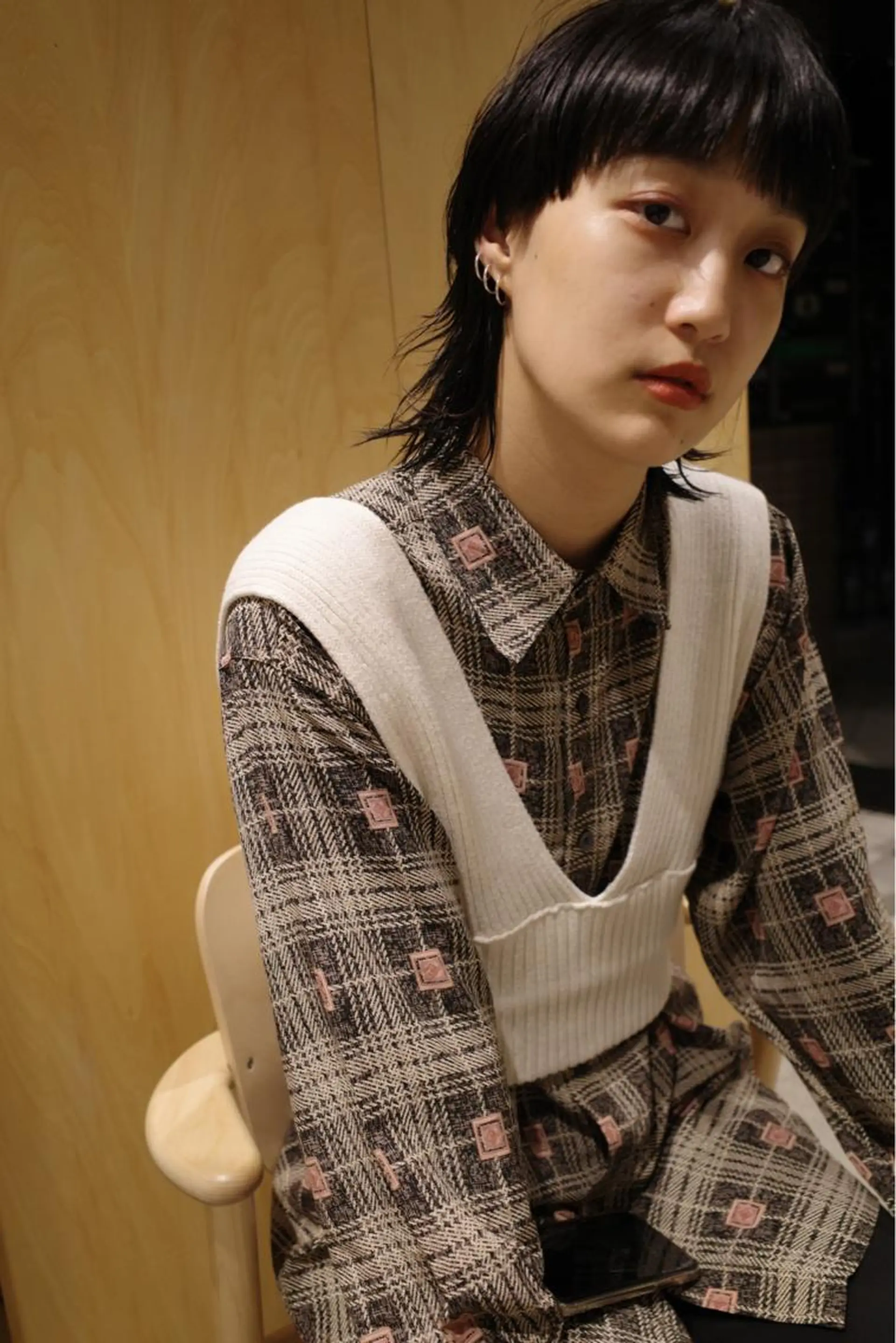 ショート ウルフカット 🌈圧倒的デザイン パーマ　関和希のヘアスタイル