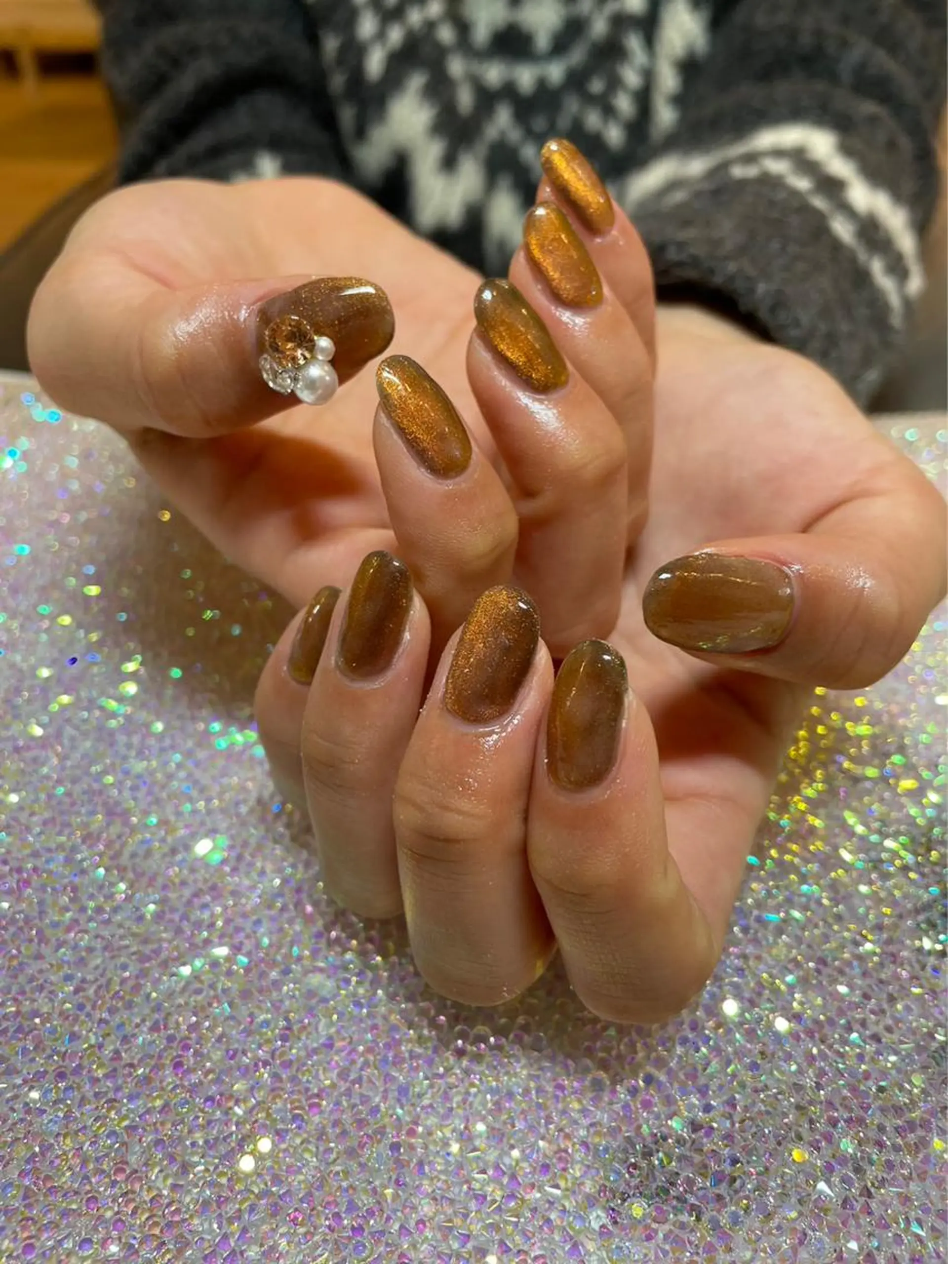 ネイル マグネットネイル nailsalon miiのネイルデザイン