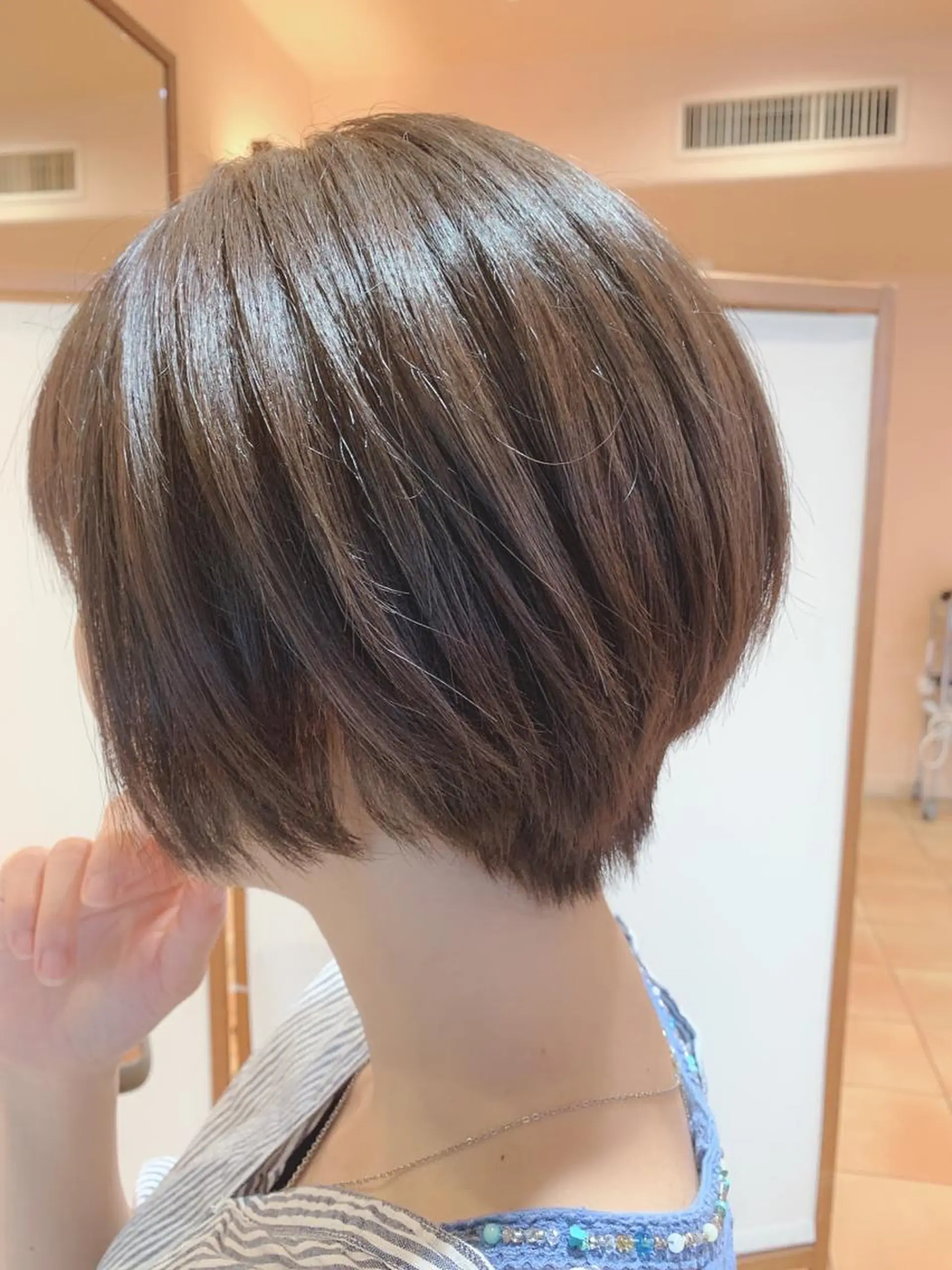 ショート カラー メンズ ショートボブ ボブ ショートヘア morio from london所属・🎉骨格矯正カット ばば　としまさのヘアスタイル