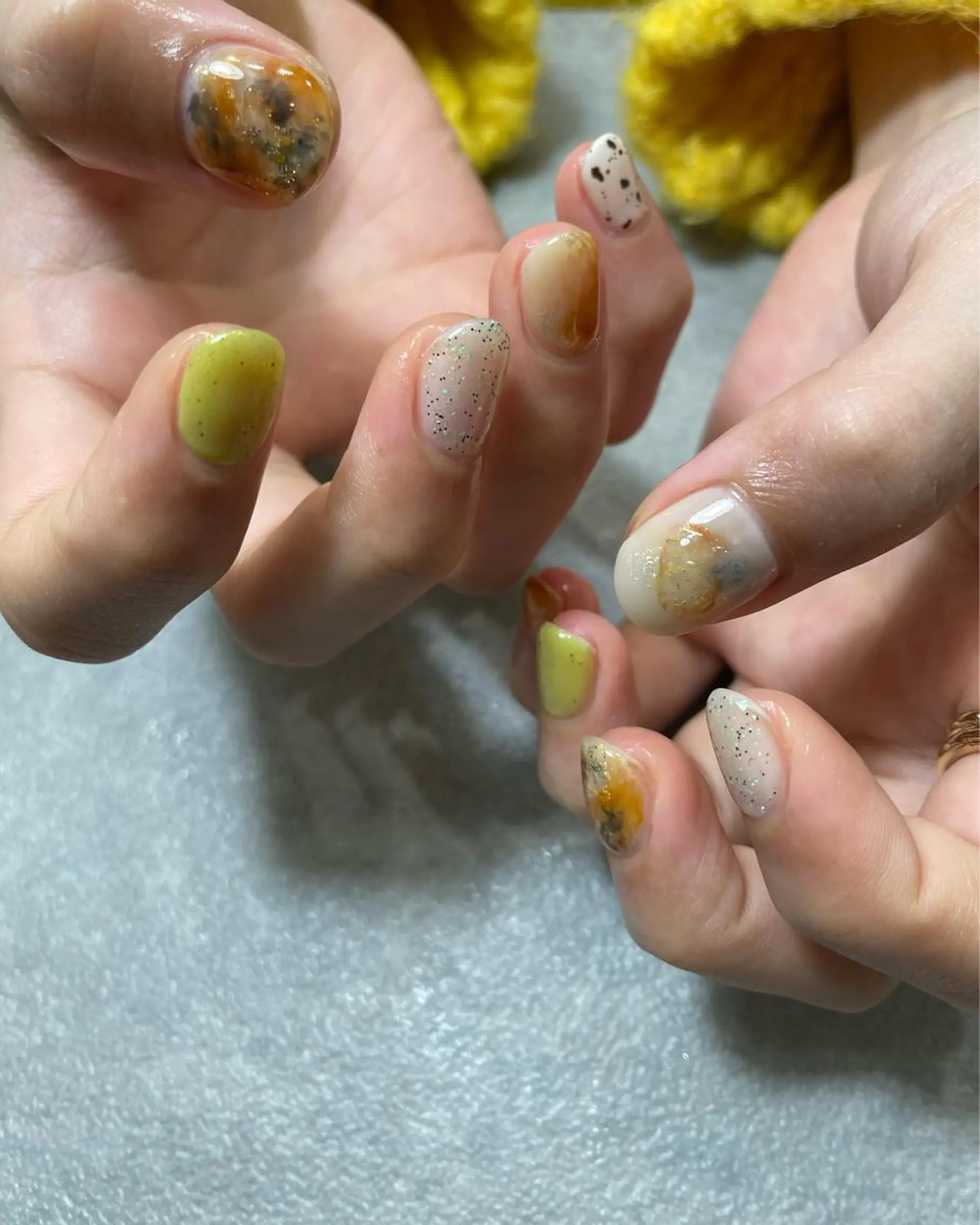 ネイル ハンドネイル フットネイル kiii.__ ✴︎*のネイルデザイン