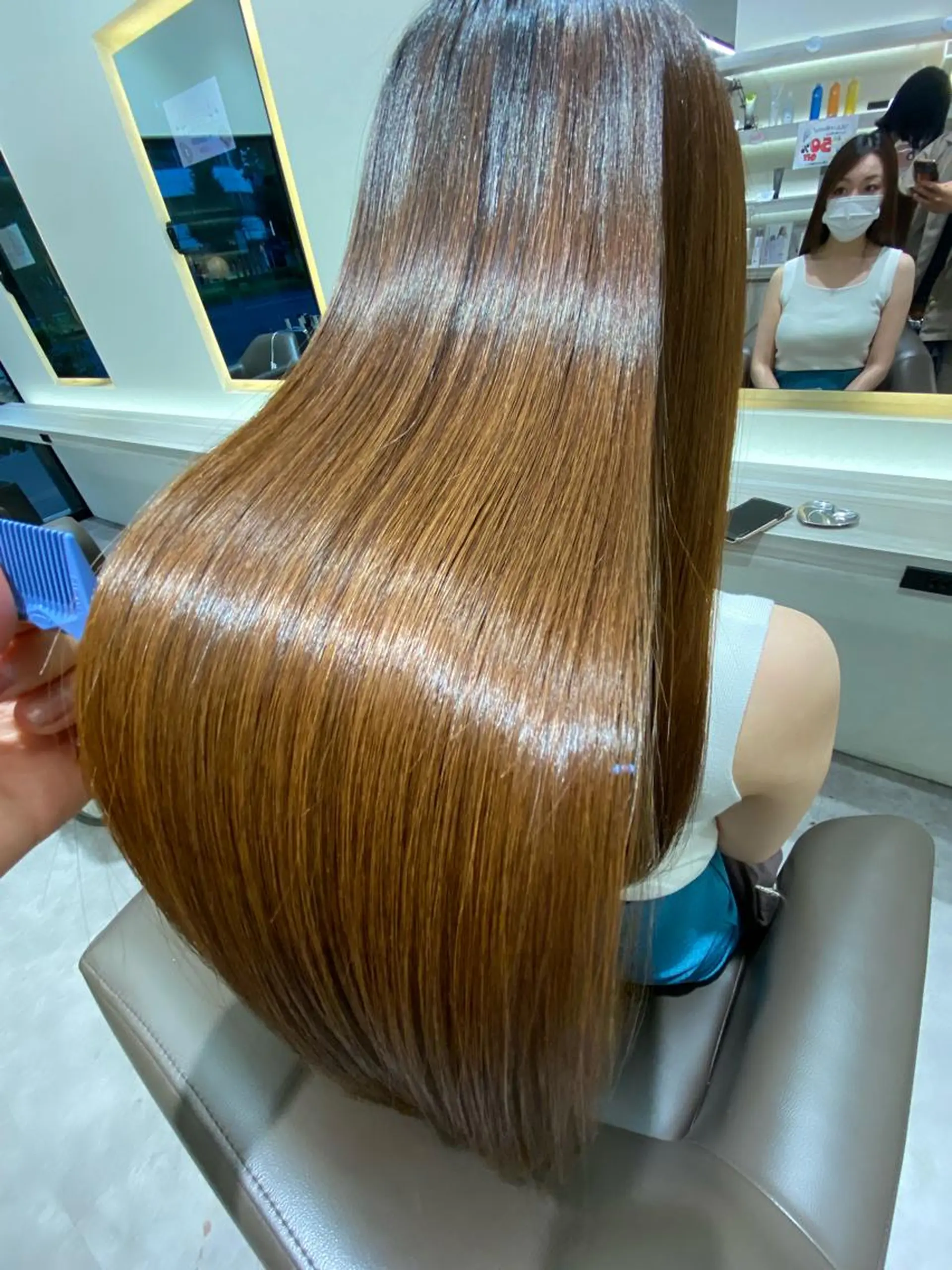 ミディアム ムトウセイマ/艶髪 /艶ケアWブリーチのヘアスタイル