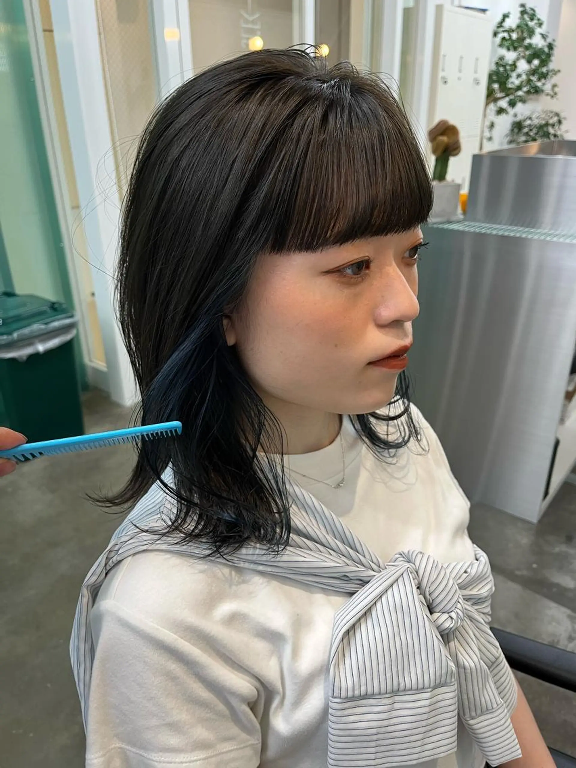 ミディアム カラー ヘアカラー トリートメント 堀江/心斎橋/西大橋 四ツ橋【Vers】のヘアスタイル