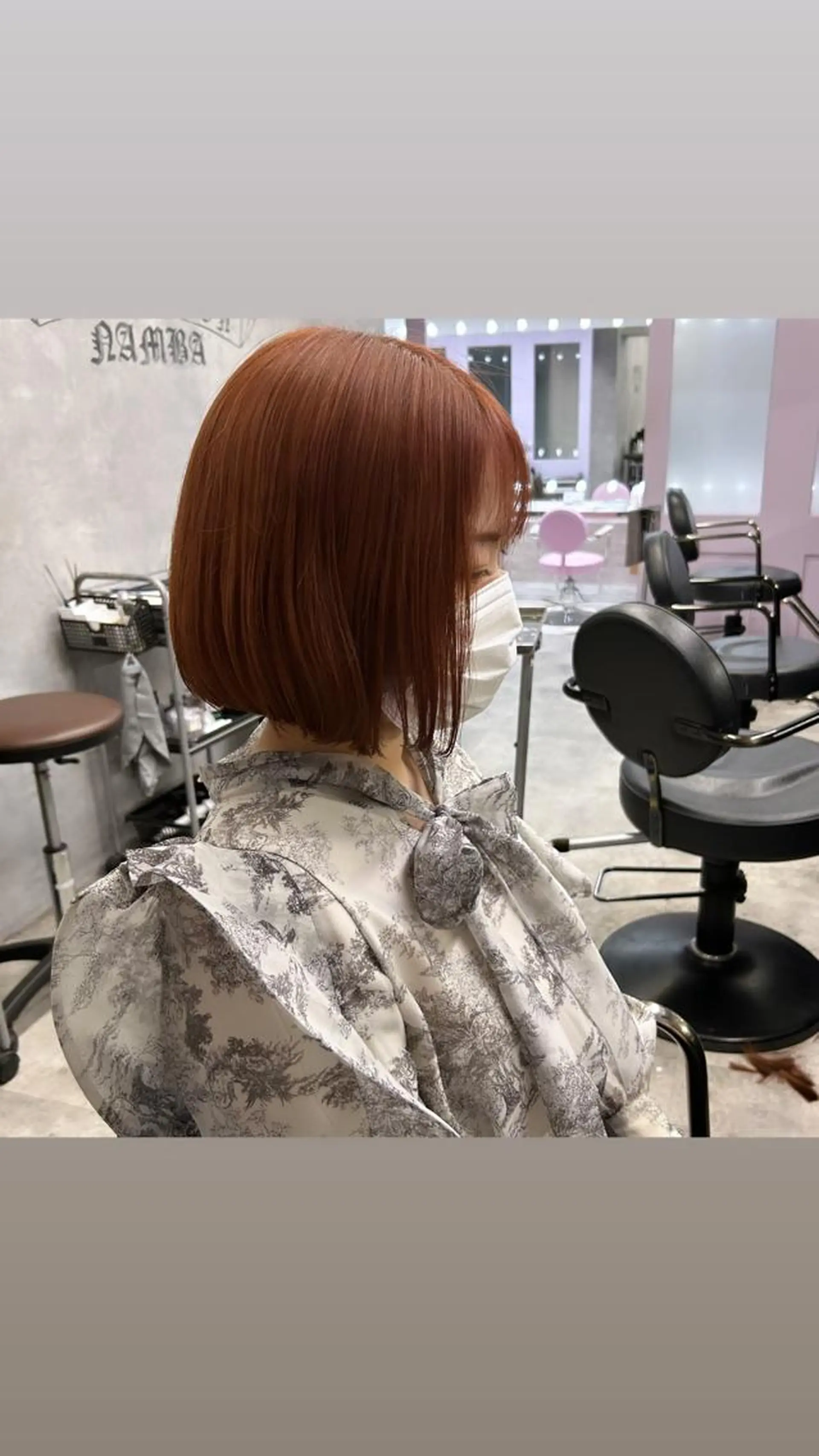 ショート ピンクブラウン Hui.所属・縮毛矯正・髪質改善 特化 出納 直起のヘアスタイル