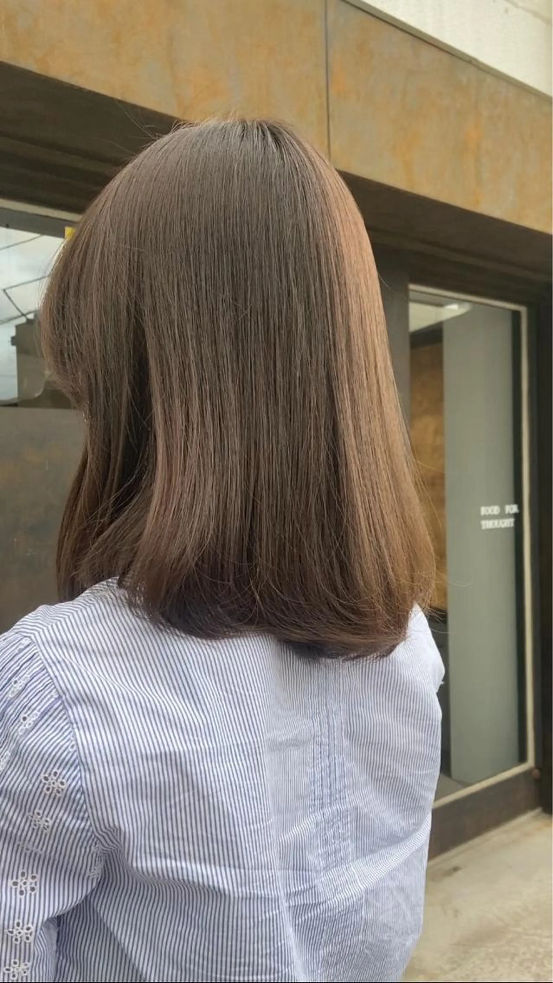 セミロング くびれヘア 髪質改善 ヨシンモリ 韓国風ヘア トリートメント カット ヘアカラー トリートメント ヘアー・クロマチックノート所属・杣澤 詩乃のヘアスタイル