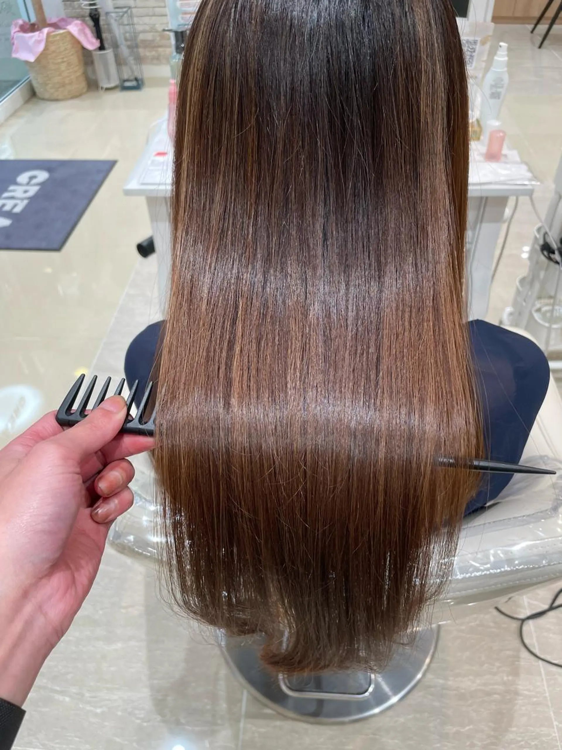 ロング カット ヘアカラー トリートメント ✨酸性ストレート✨ 南川だいさくのヘアスタイル