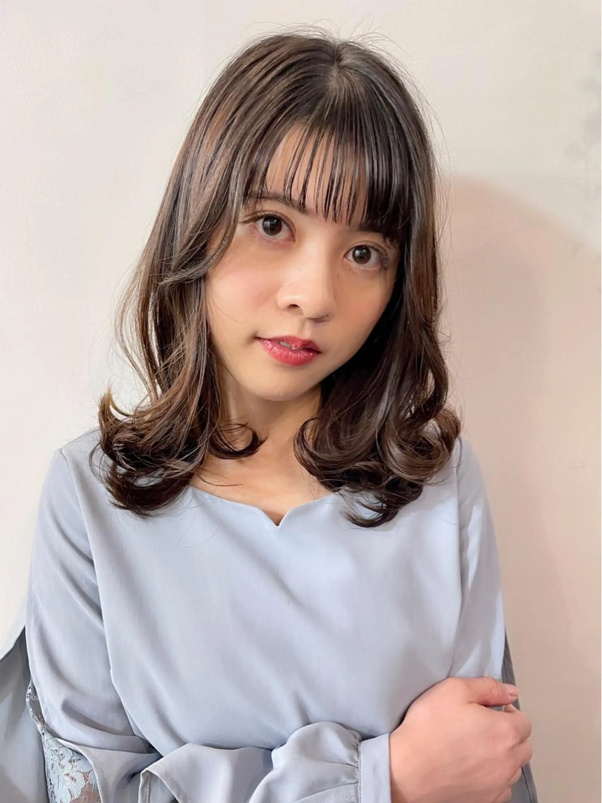 セミロング カラー ツヤ美髪💐 髪質改善/高山愛来のヘアスタイル