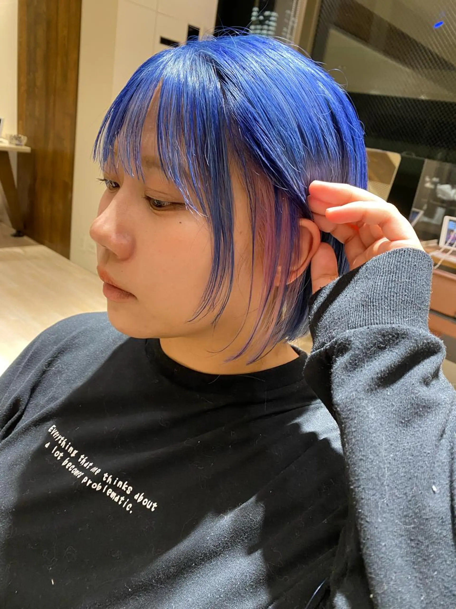 ショート カラー カット ヘアカラー 顔まわりの神様✨ 透明感カラー藤嶋秀幸のヘアスタイル