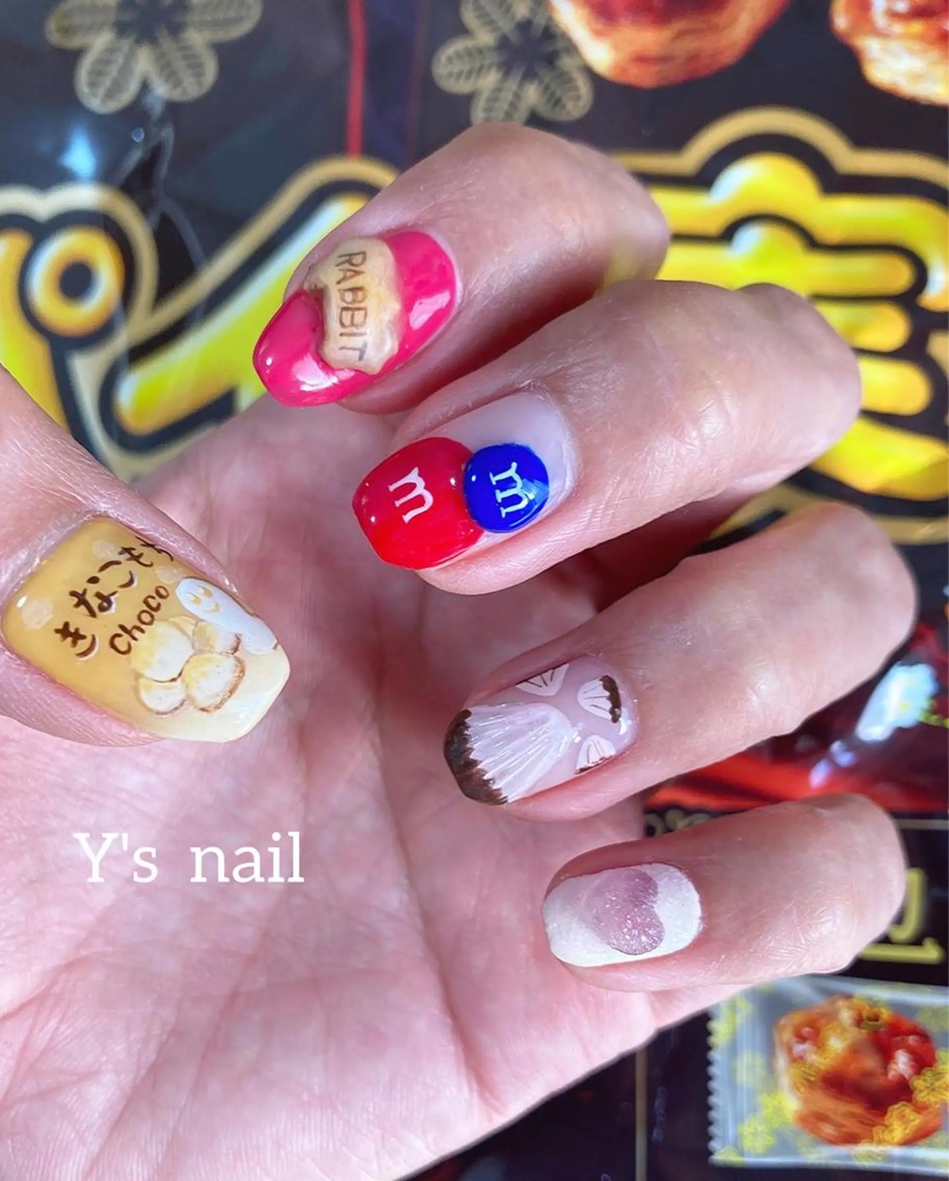ネイル アートネイル ハンドネイル 手書きが得意🖌️ Y’s  nailのネイルデザイン