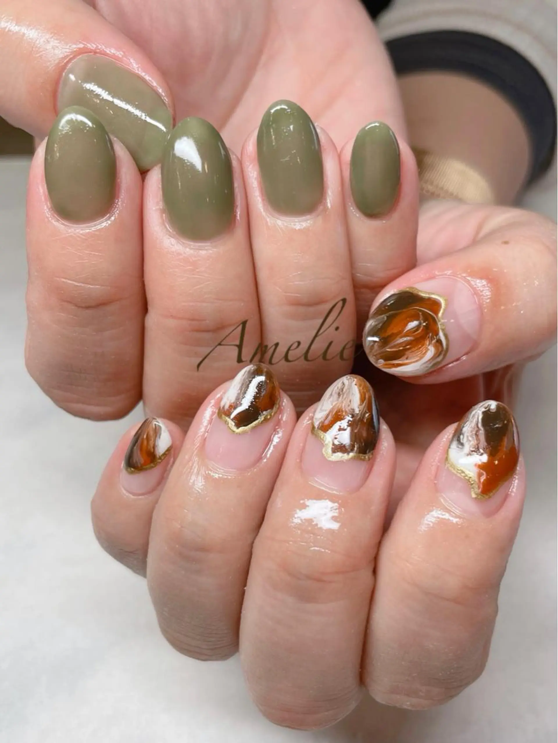 ネイル アートネイル クリアネイル ワンカラーネイル yo koのネイルデザイン