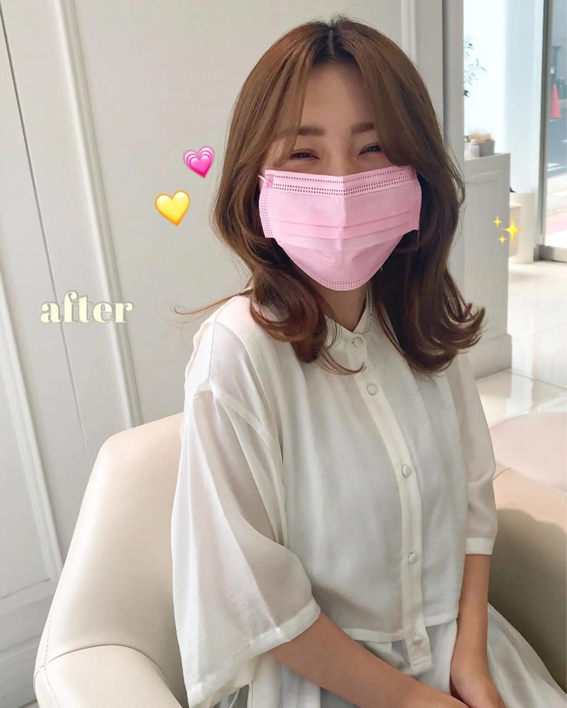 ミディアム レイヤーカット hotely所属・✨まとまるボブ/ 切りっぱなし/ユキナのヘアスタイル