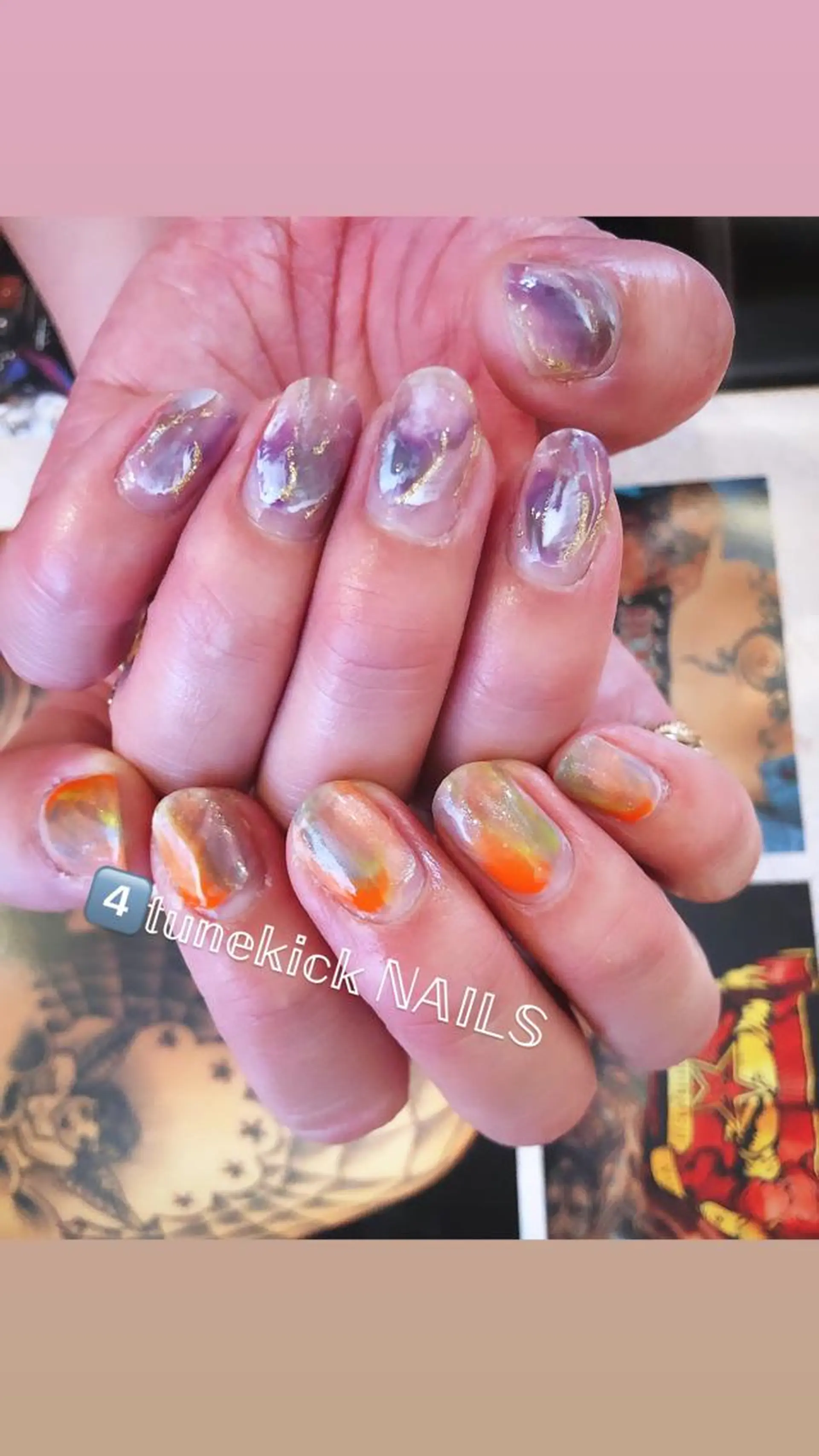ネイル 4tunekick NAILS(フォーチュンキックネイルズ)所属・光森 淳子のネイルデザイン