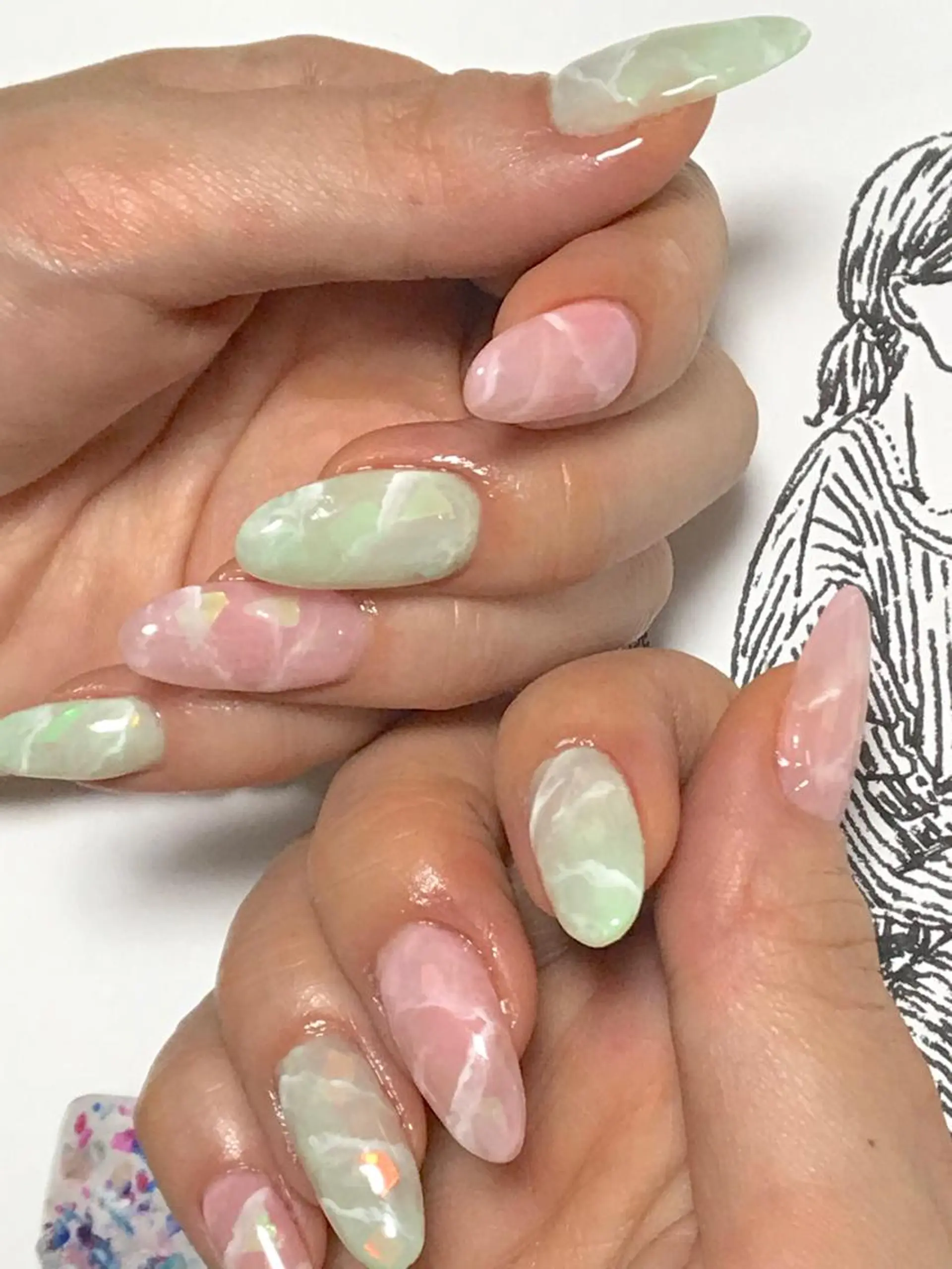 ネイル うるま市サロン Yuko Izawaのネイルデザイン