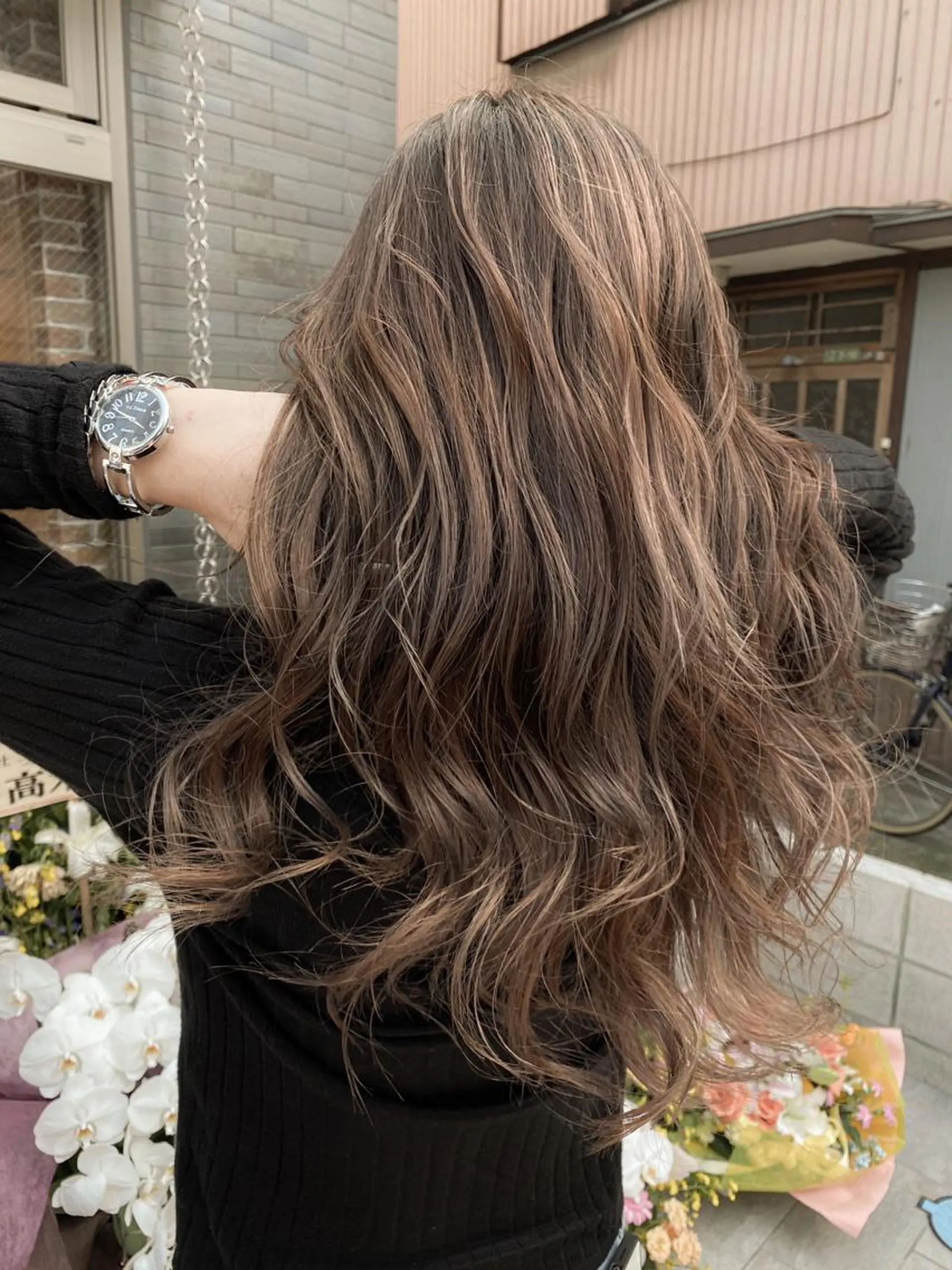 セミロング カラー バレイヤージュ ブラウンカラー ピンクカラー ピンクブラウン レイヤーカット neuk所属・入木田 駿佑のその他イメージ