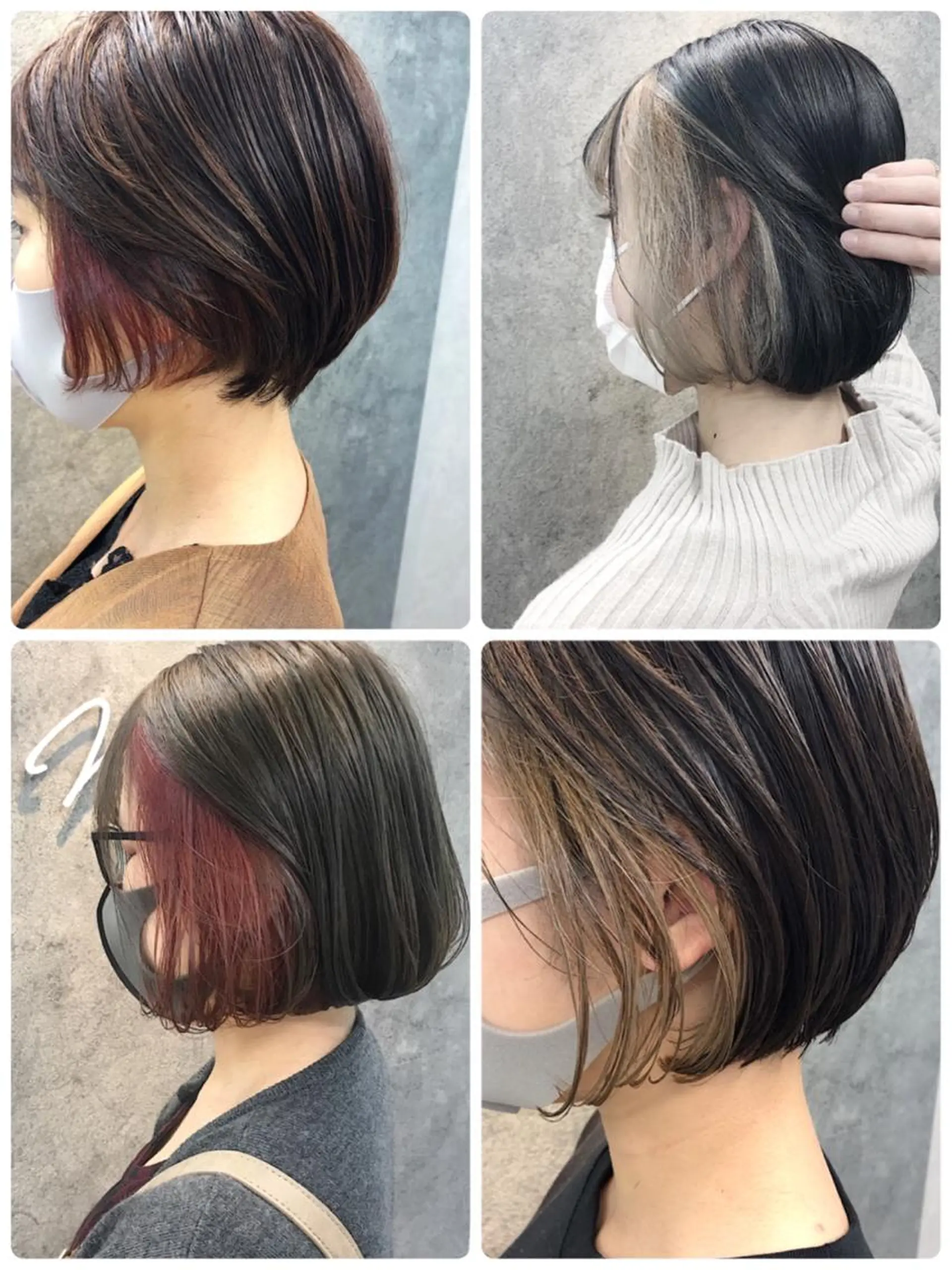 ショート ボブ カット ヘアカラー トリートメント 所渉/韓国レイヤー /ウルフカットのヘアスタイル